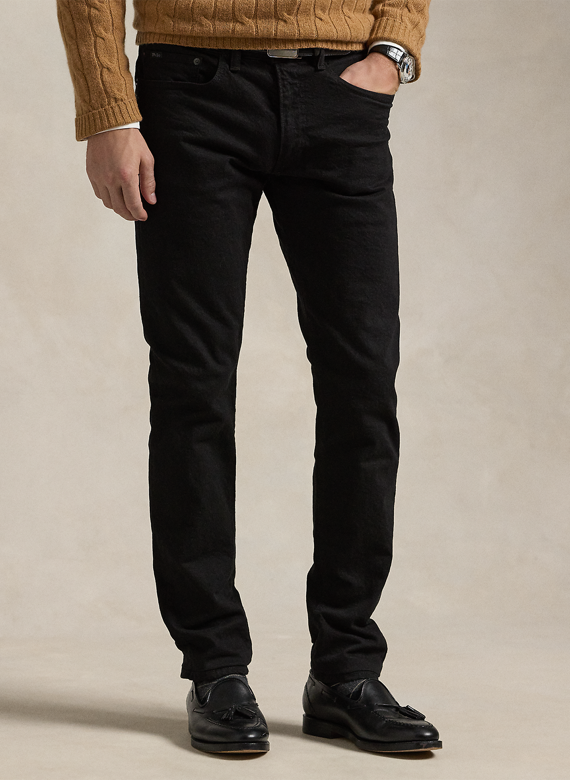 Jean slim fit en coton mélangé POLO RALPH LAUREN Noir