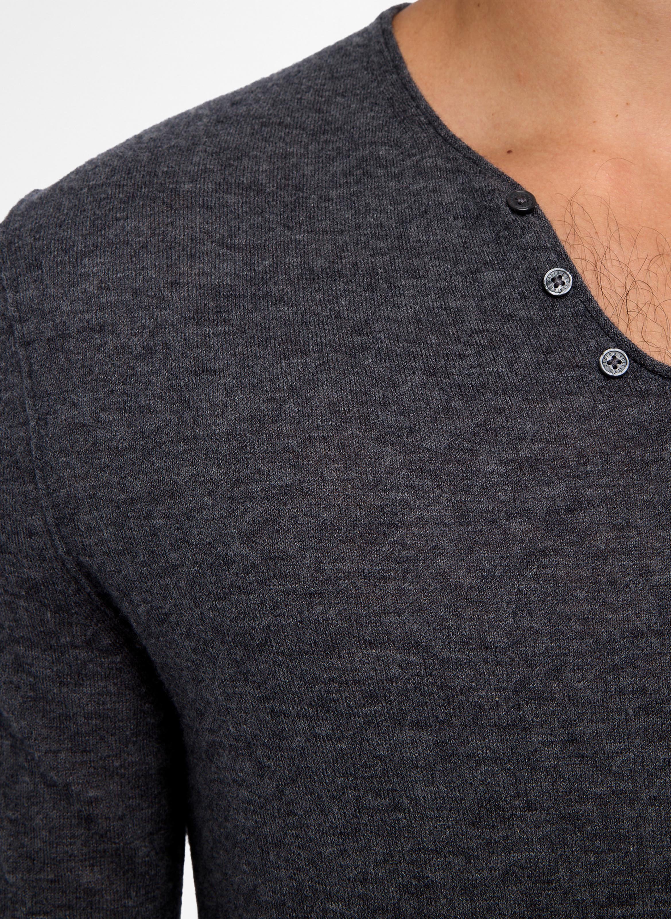 V-neck cashmere T-shirt ZADIG&VOLTAIRE Grey