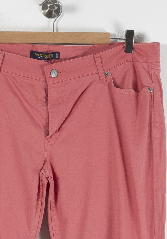 Cropped slim jeans with studs LEVI'S - Seconde main Orange