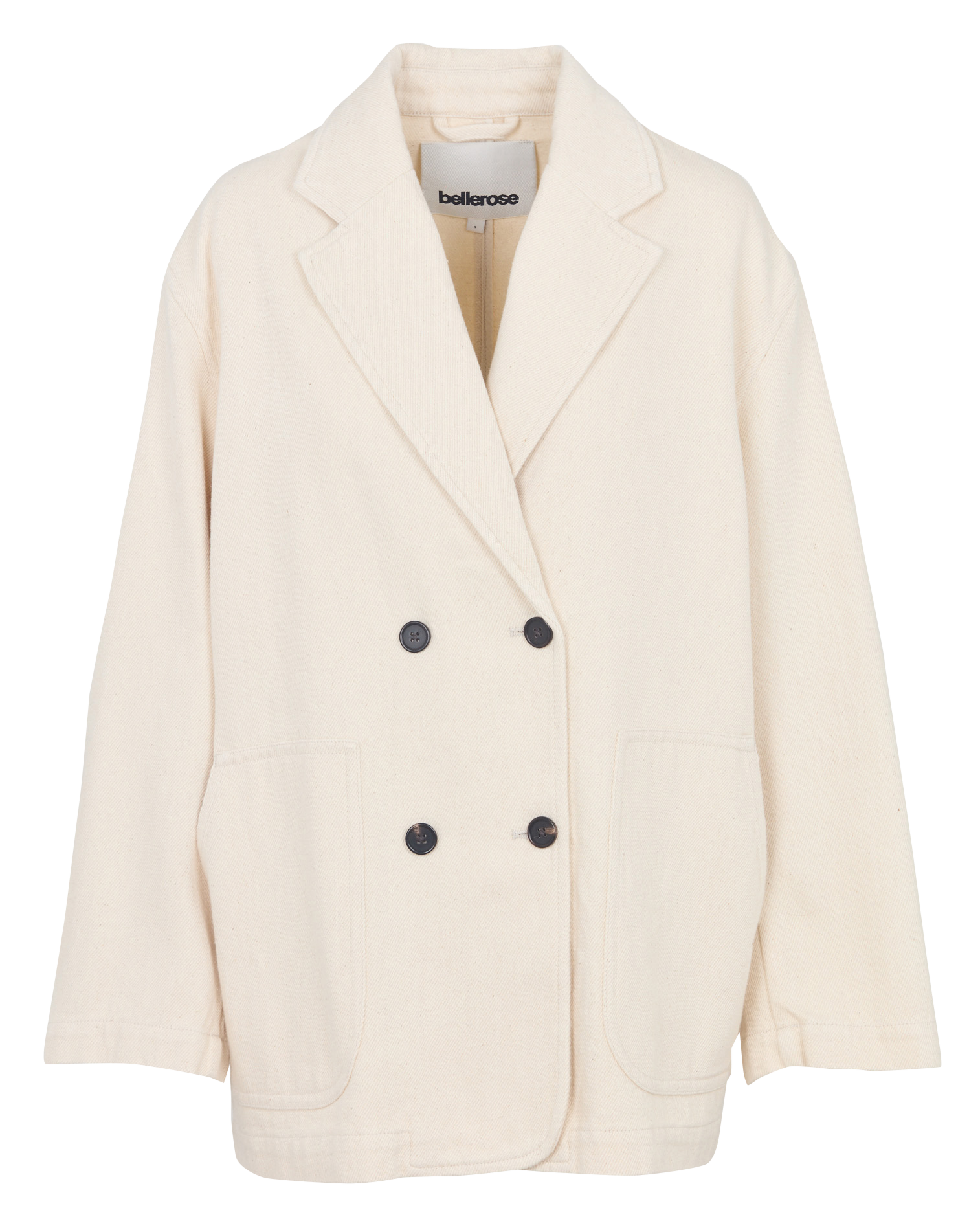 Veste col tailleur en coton BELLEROSE Beige