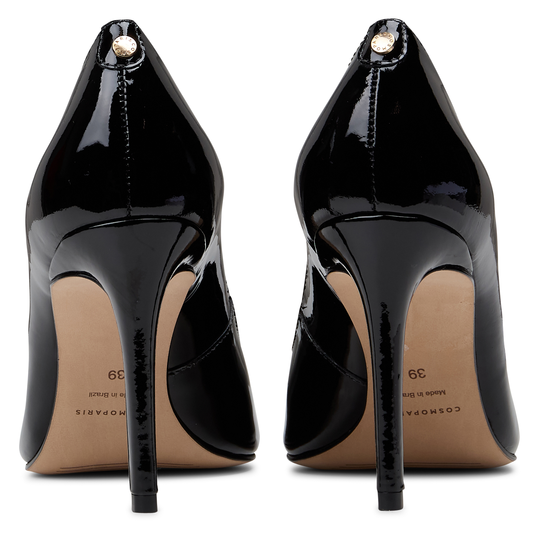 Camelia patent leather high heels  COSMOPARIS Black