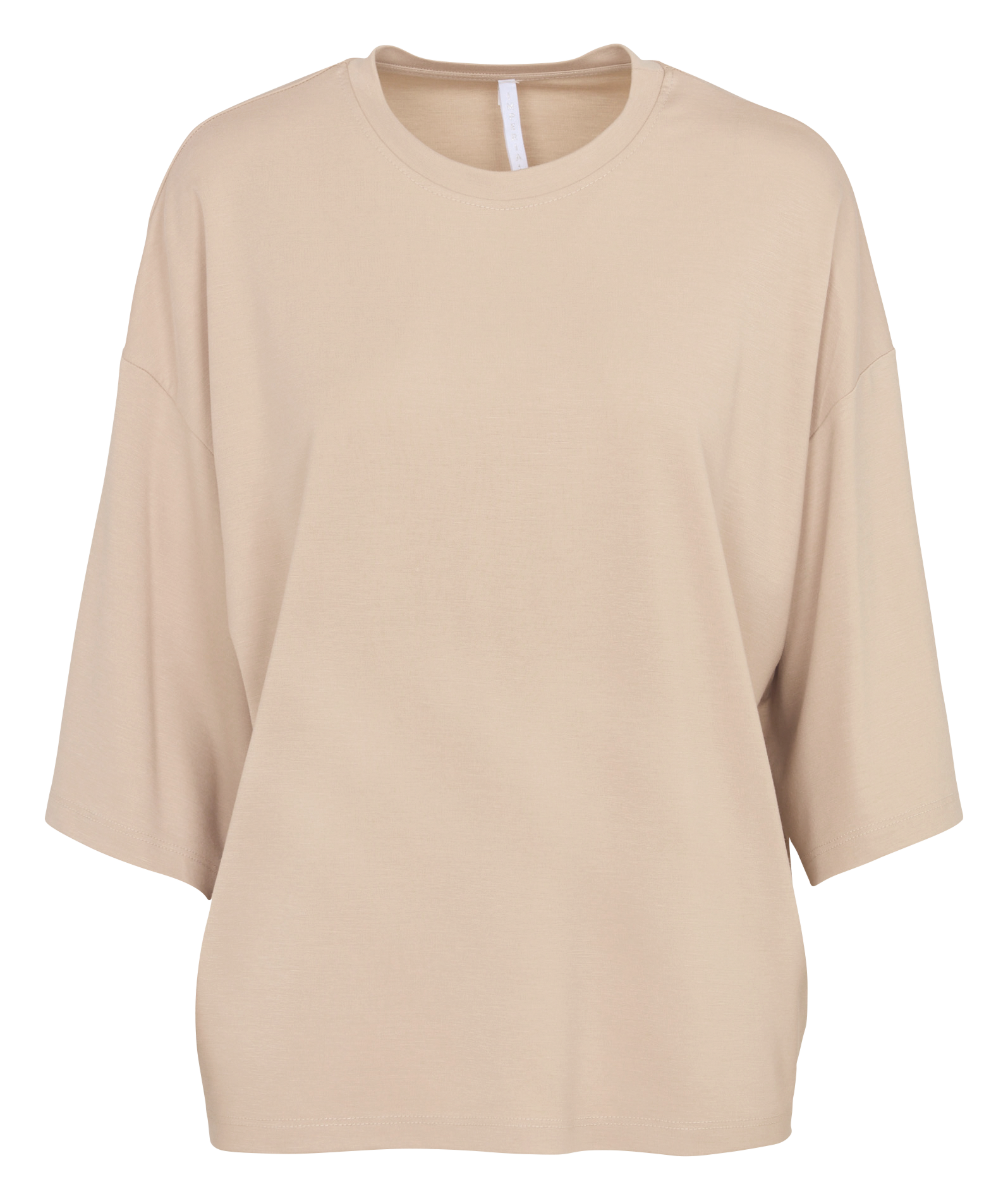 Plain short-sleeve fluid t-shirt IMPERIAL Beige