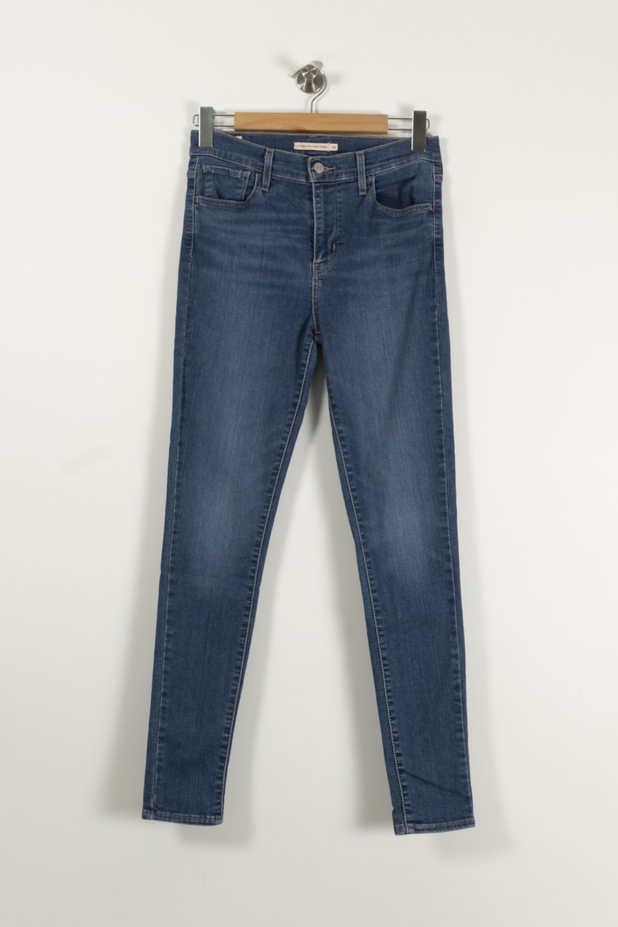 Cropped slim jeans with studs LEVI'S - Seconde main Blue