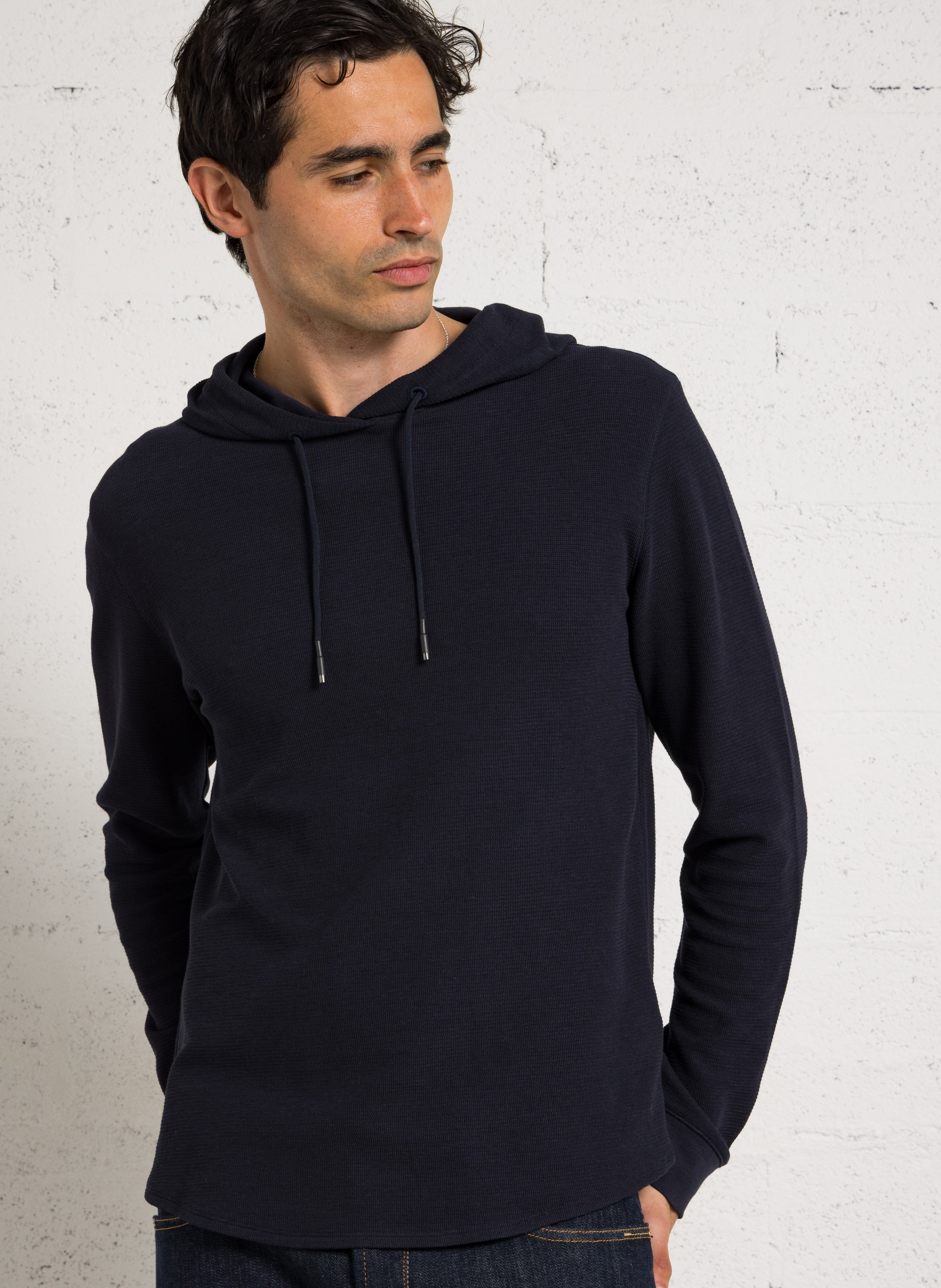 Pull à capuche IKKS Bleu