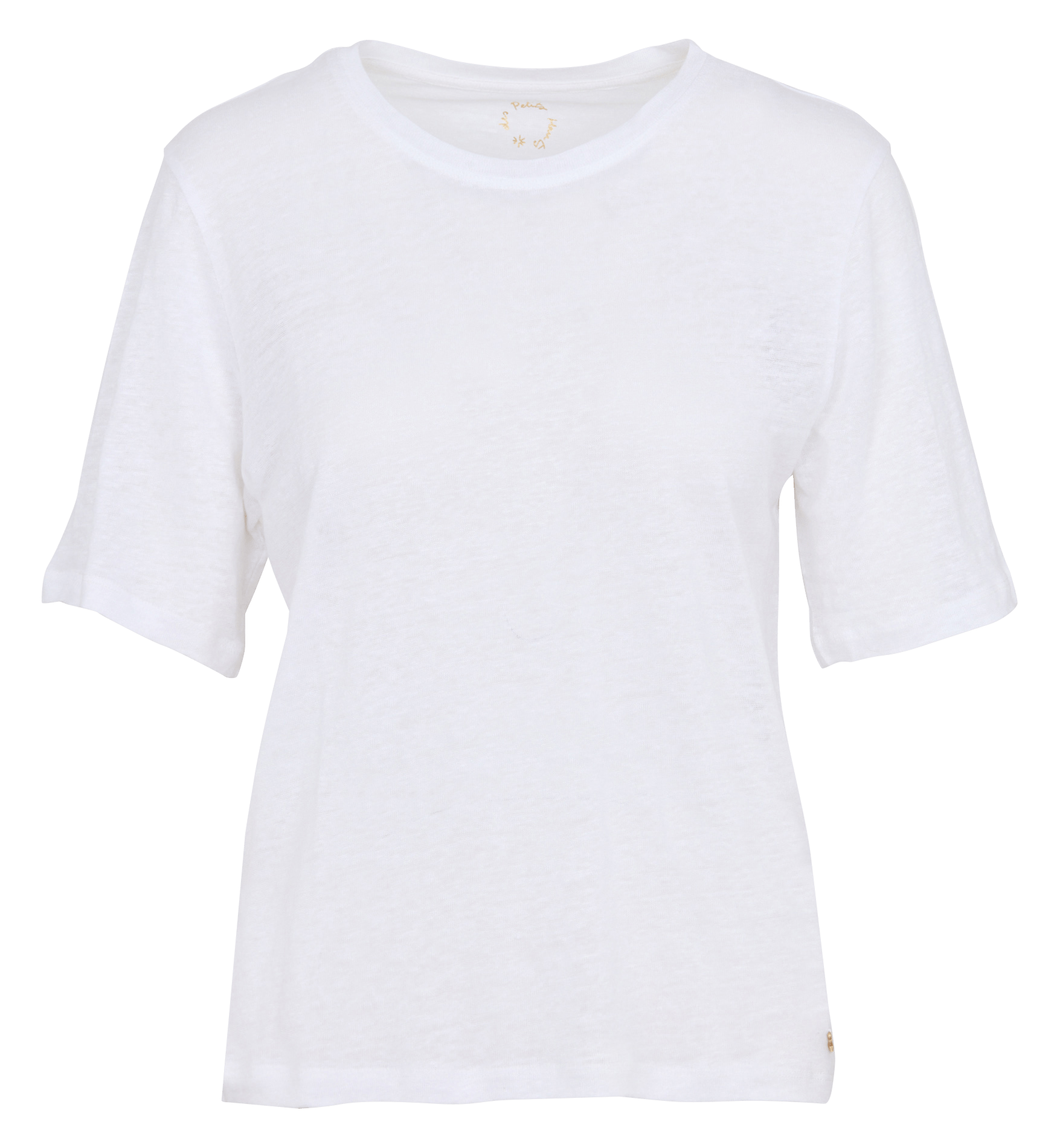Tee-shirt manches courtes en lin DES PETITS HAUTS Beige