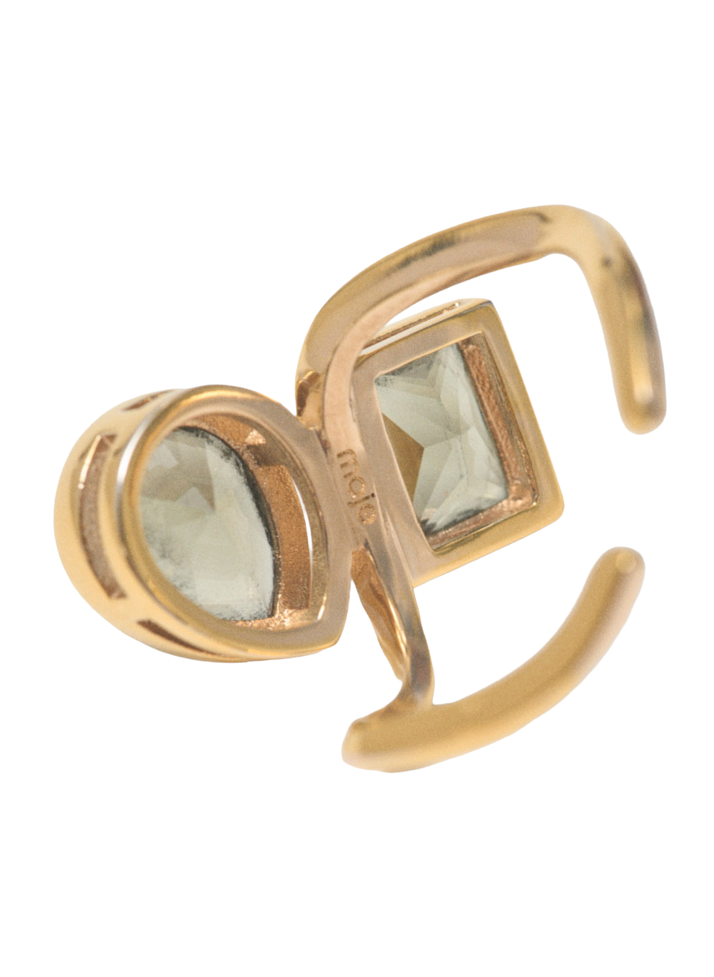 Brass ring MAJE Golden