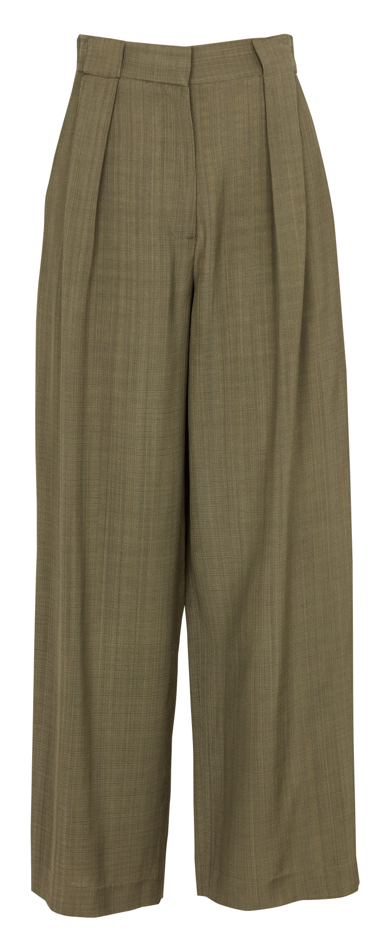 Bandplooibroek met hoge taille MARGAUX LONNBERG Kaki