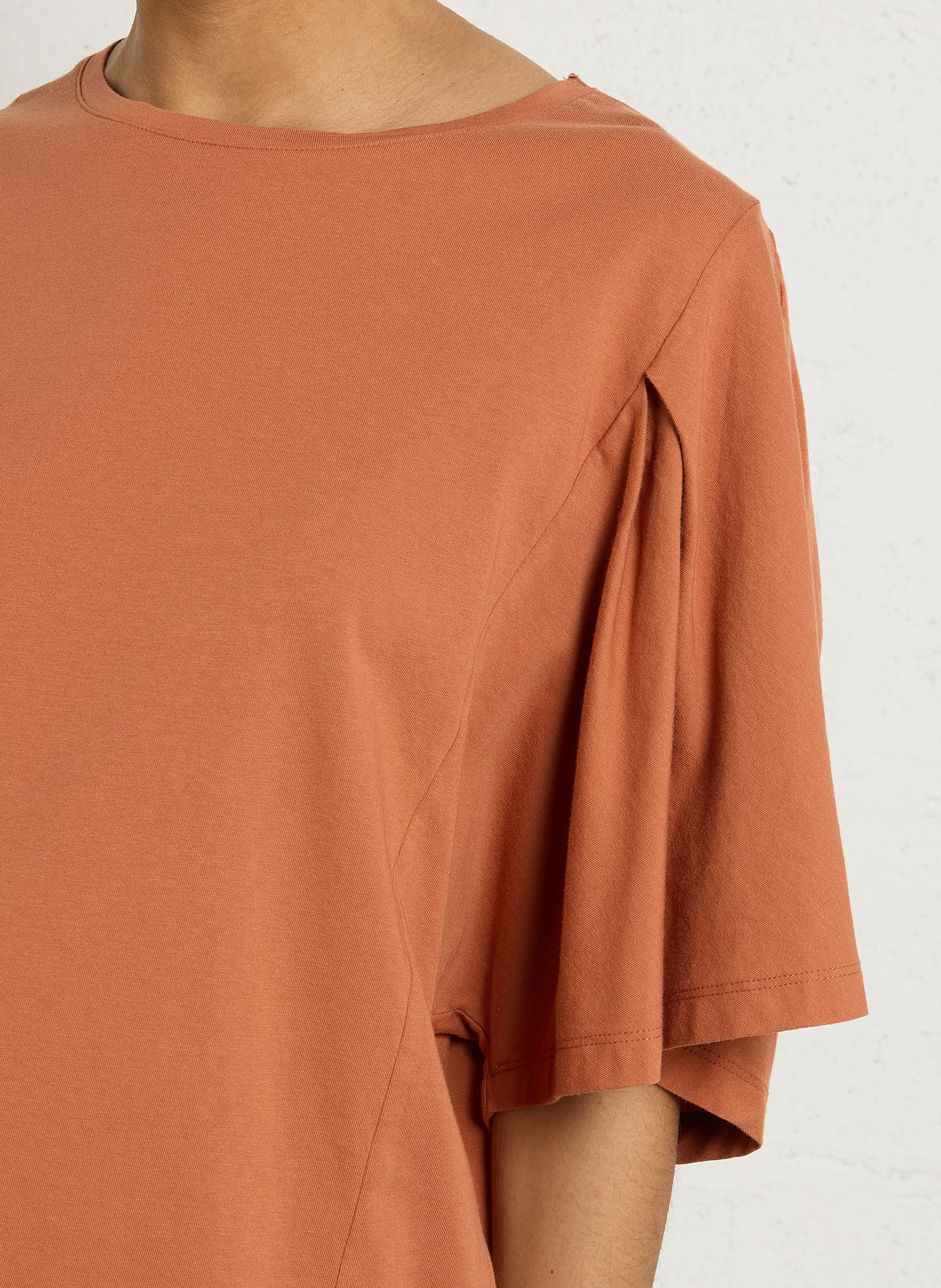 Tee-shirt oversize col rond en coton MAISON 123 Rouge