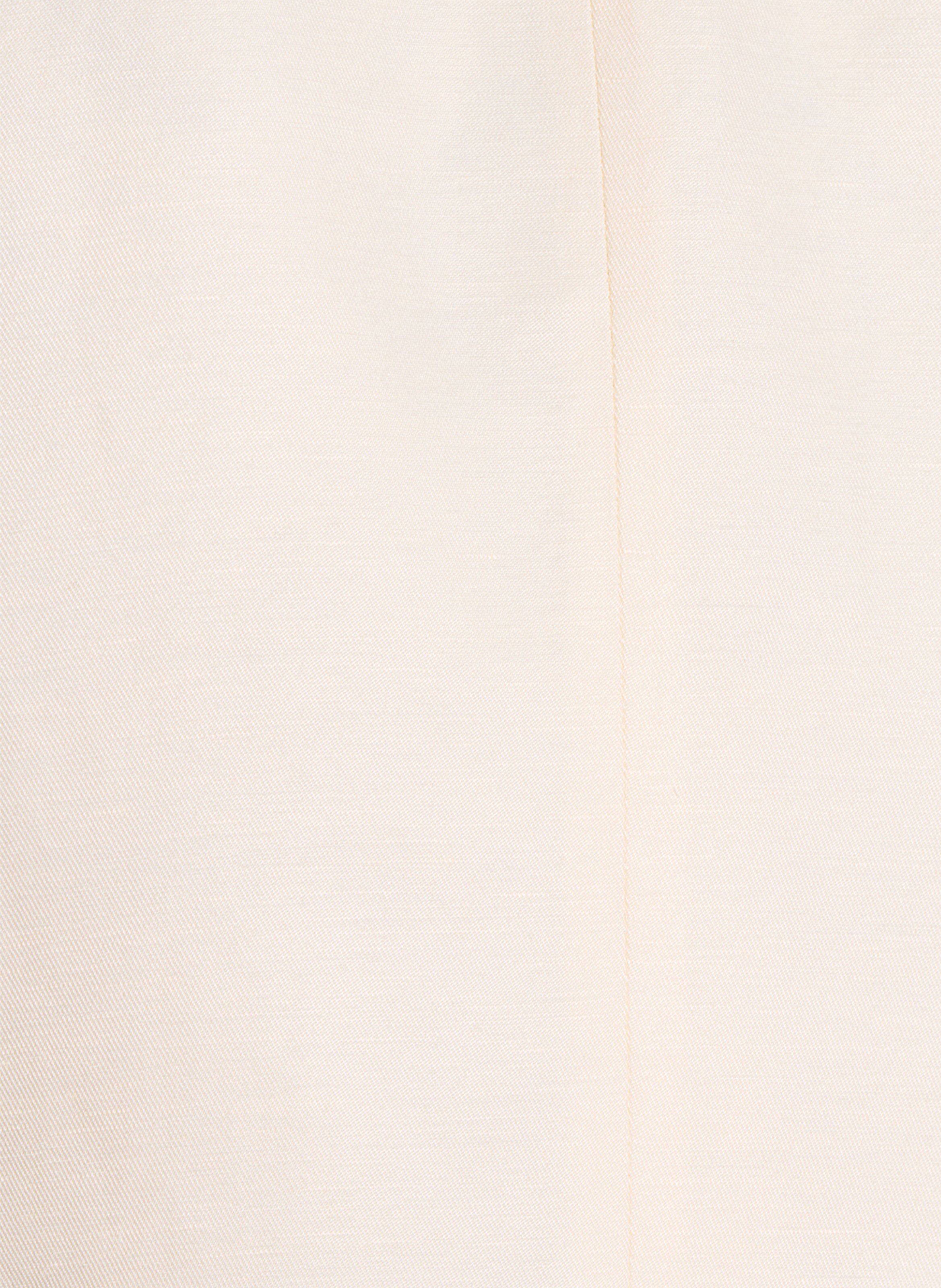 Kurzes Blazer aus Leinenmischung LA FEE MARABOUTEE Beige