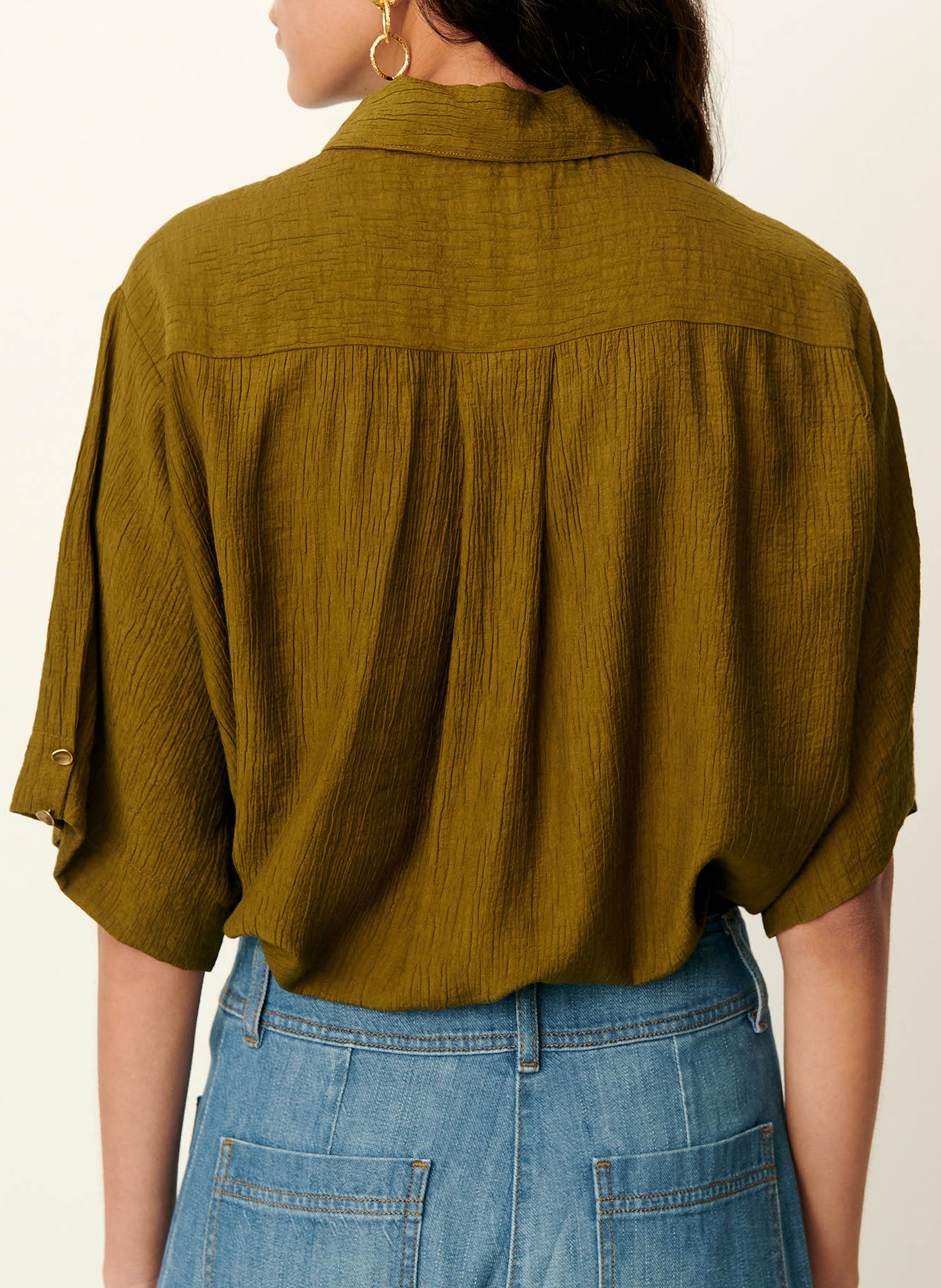 Chemise col classique SESSUN Kaki