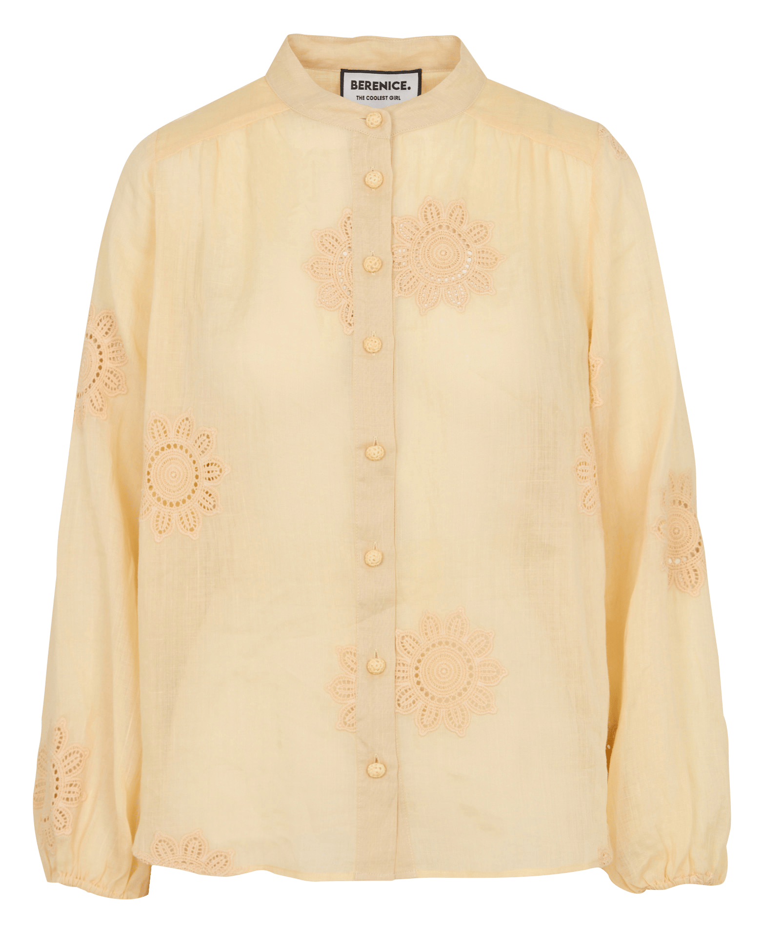 Chemise oversize col rond  BERENICE Orange