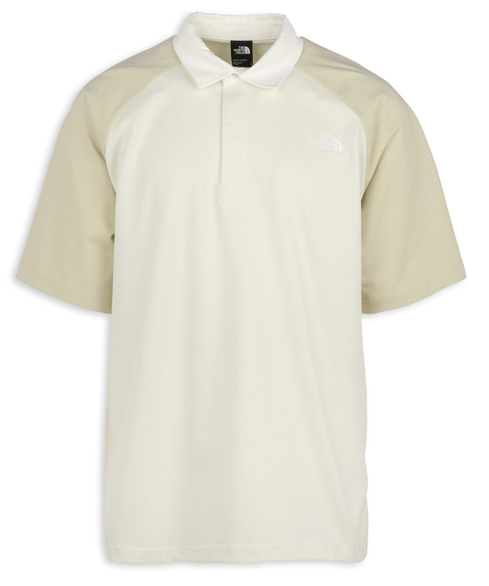 Straight embroidered cotton polo THE NORTH FACE White