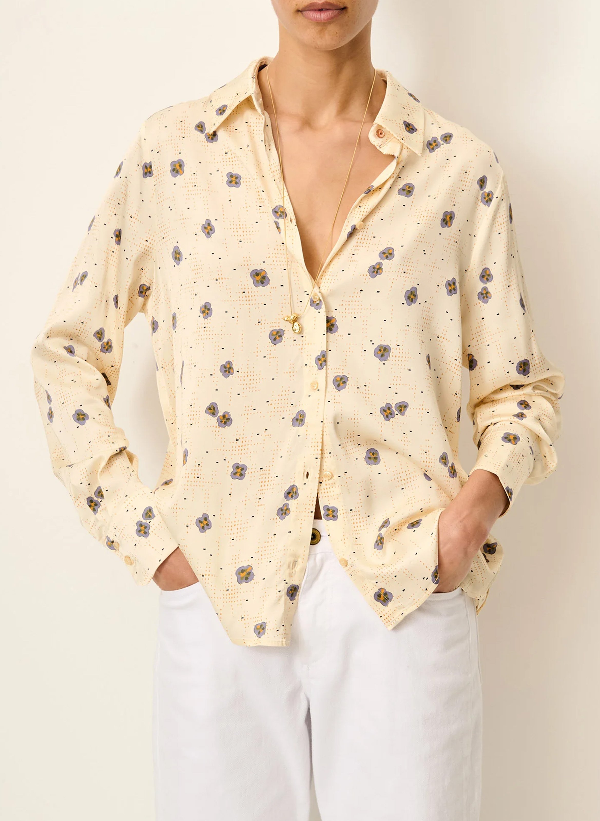 Chemise col classique imprimée SESSUN Multicolore