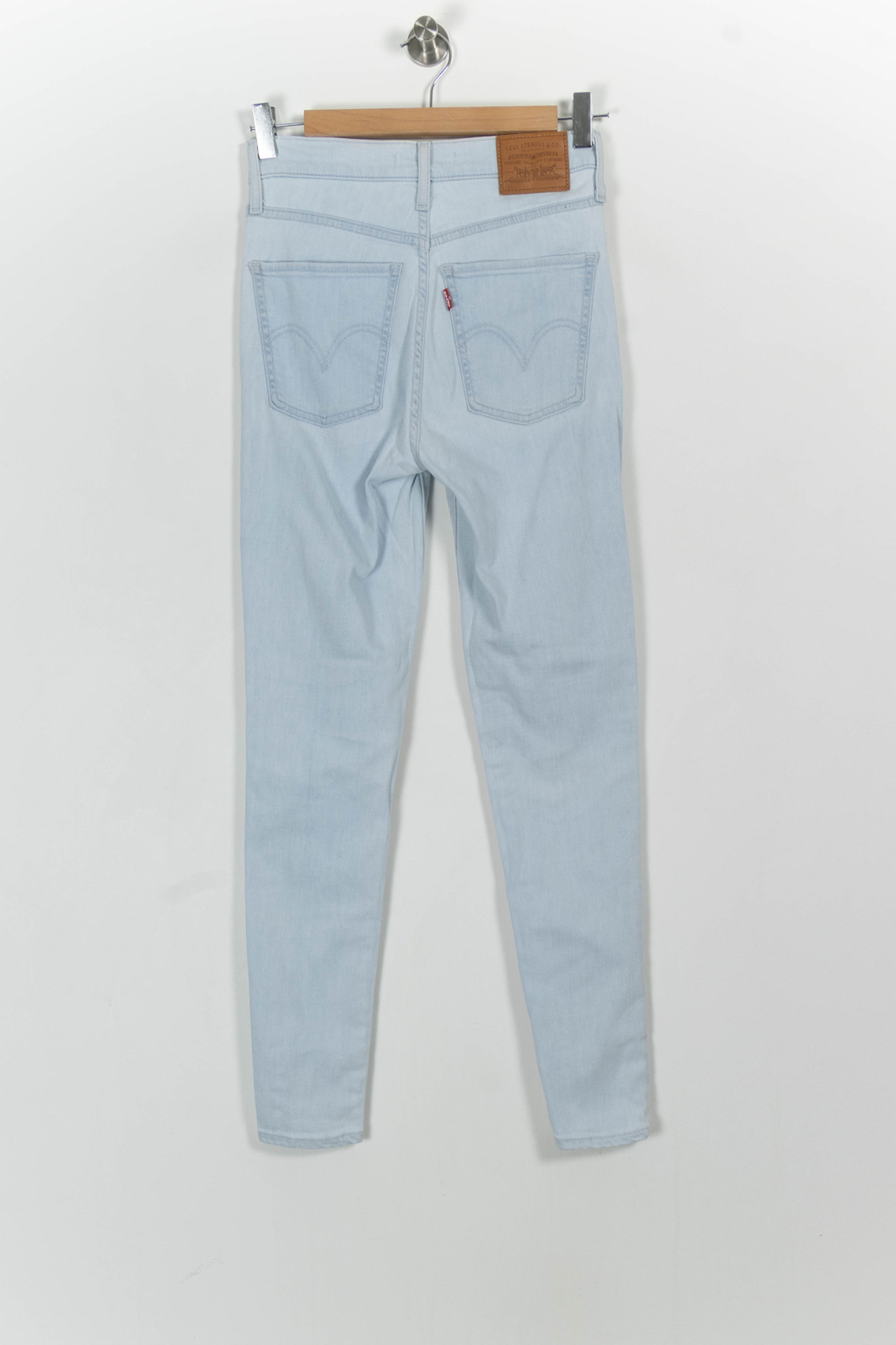 Cropped slim jeans with studs LEVI'S - Seconde main Blue