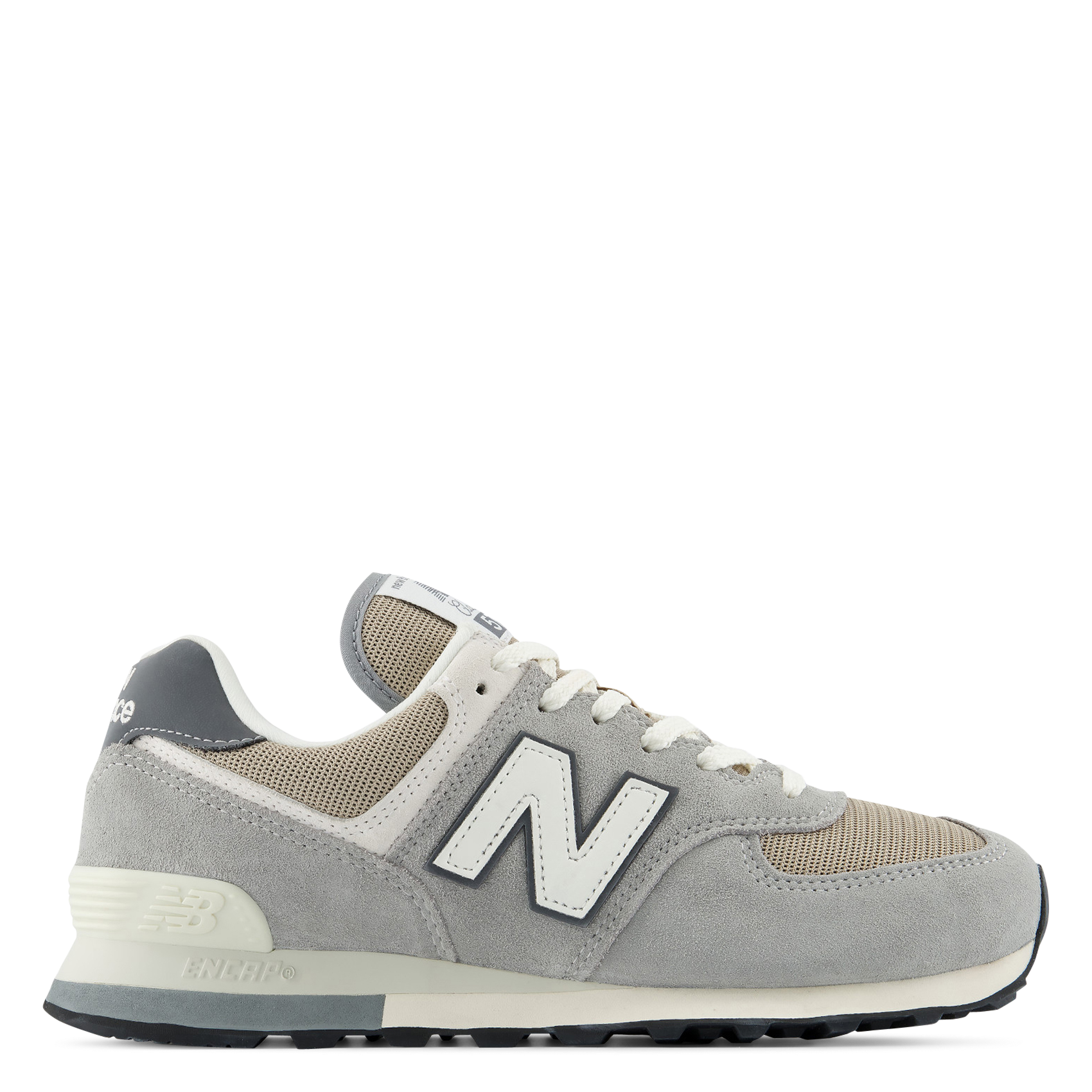 Baskets basses en cuir mélangé NEW BALANCE Grau