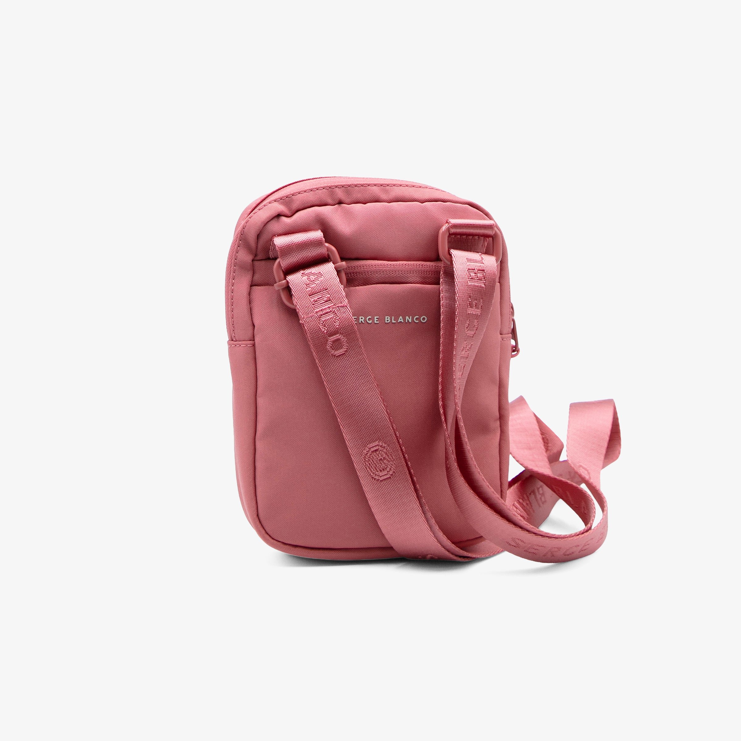 Grained leather-look crossbody bag SERGE BLANCO Orange