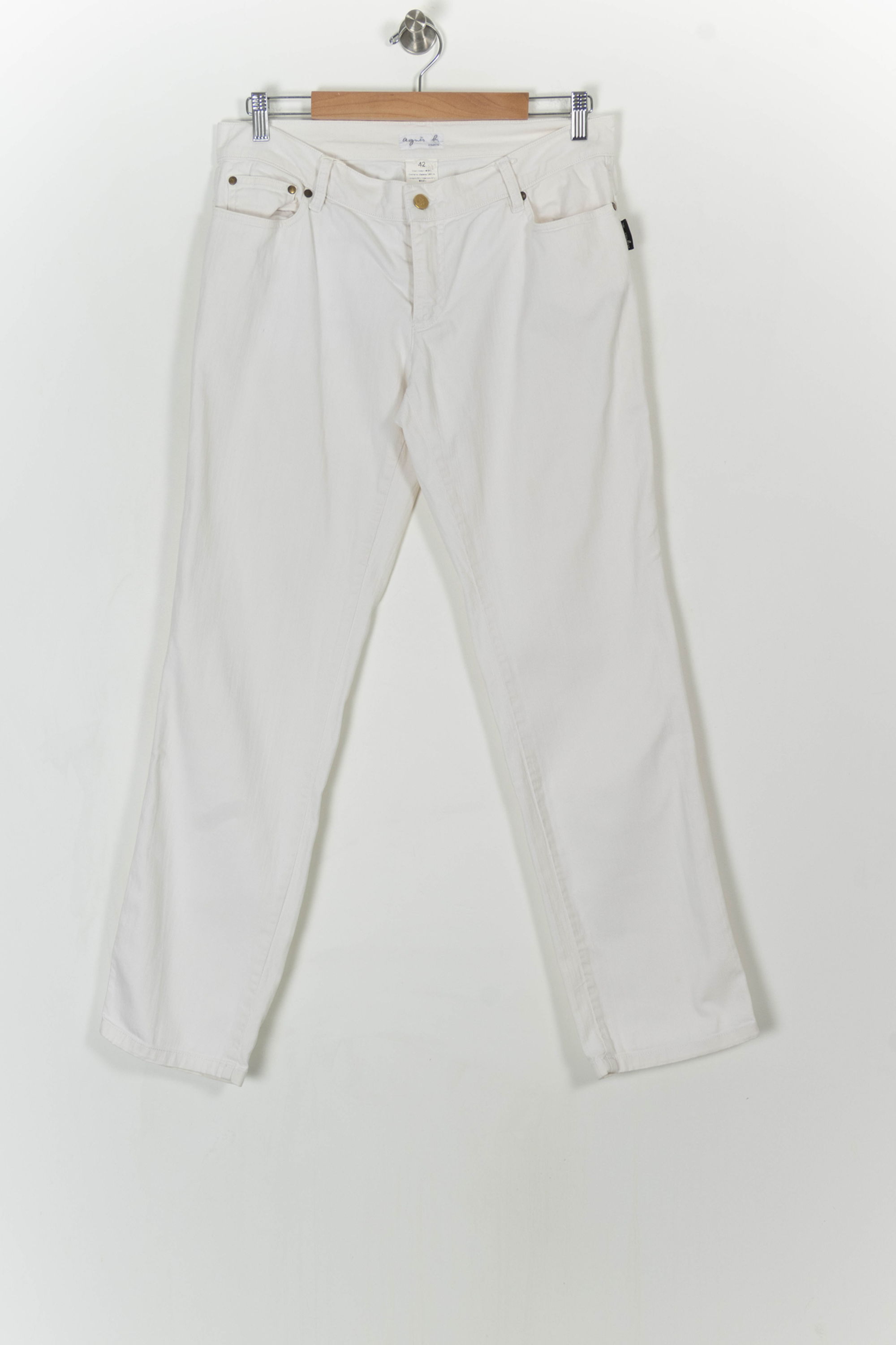 Pants AGNES B. - Seconde Main White