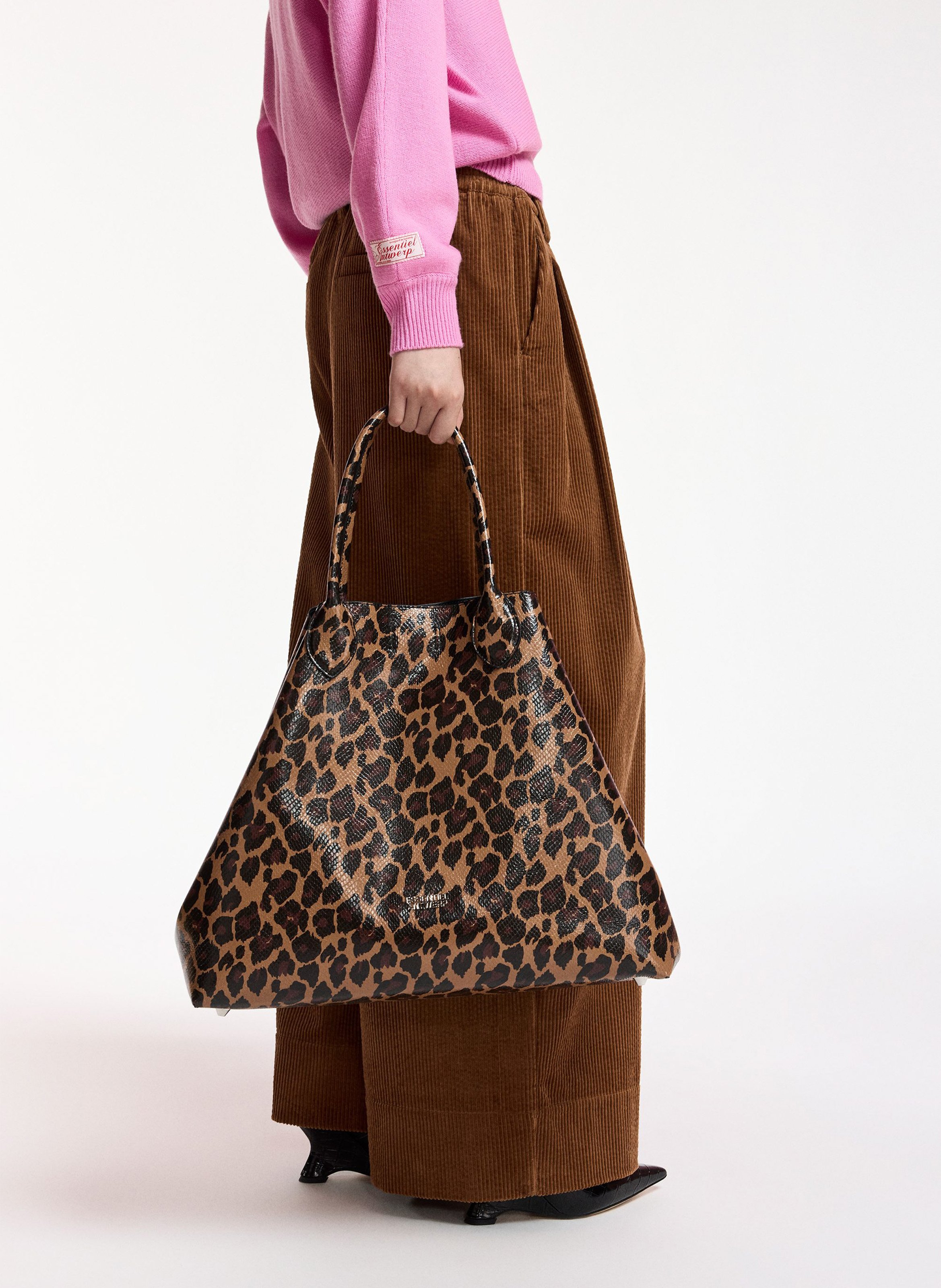 Sac cabas à carreaux ESSENTIEL ANTWERP Noir