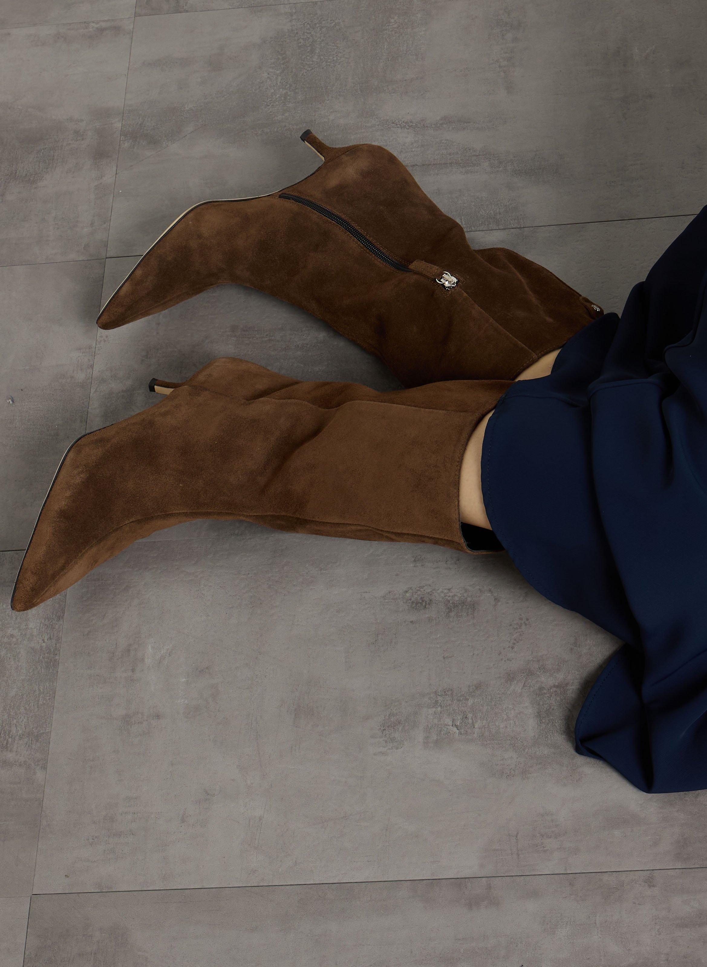 Suede boots ODARE Grey