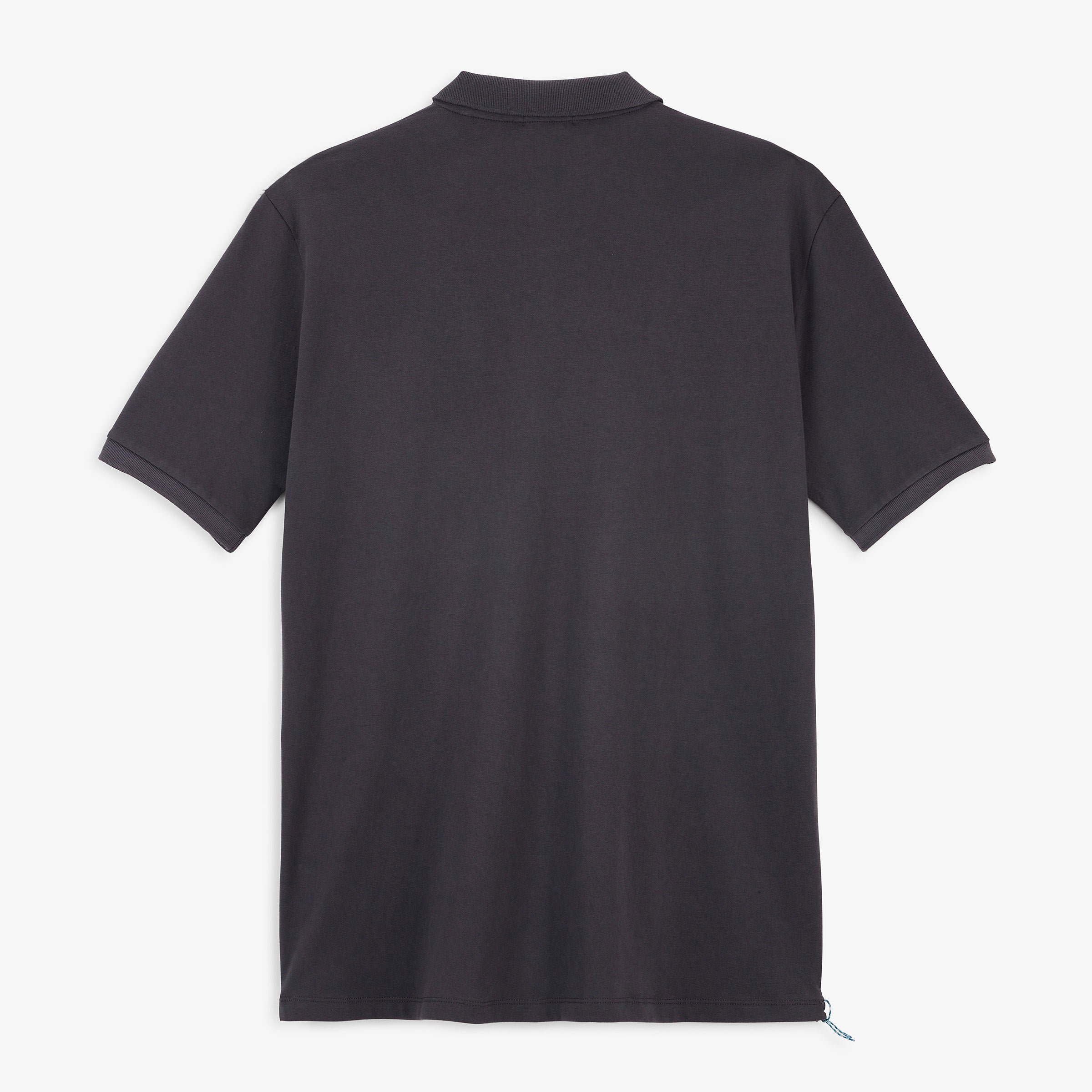 Piqué polo short-sleeve badge looped pilot gray asphalt sbplay SERGE BLANCO Grey