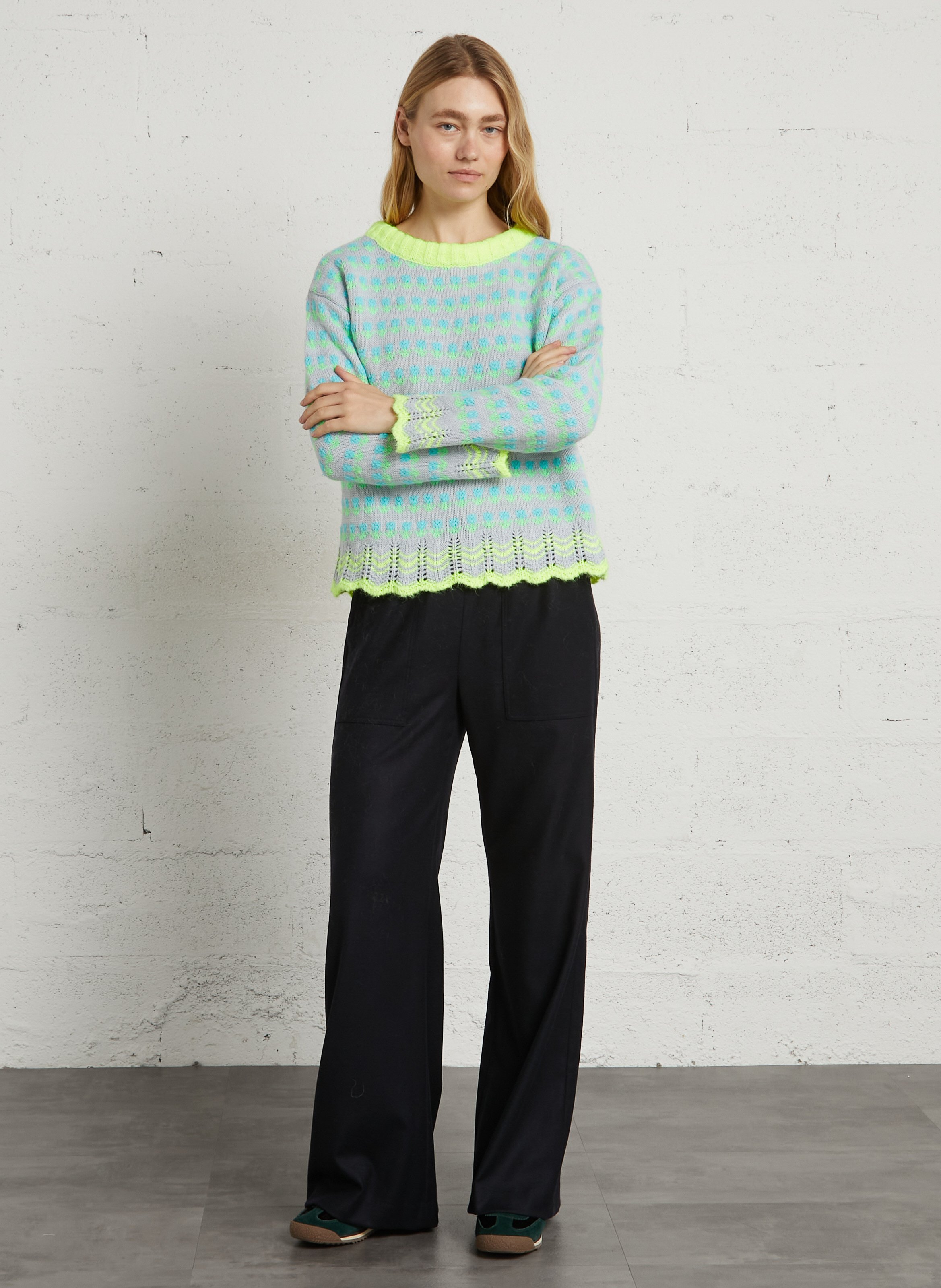 Oversize-Pullover DR BLOOM Blau