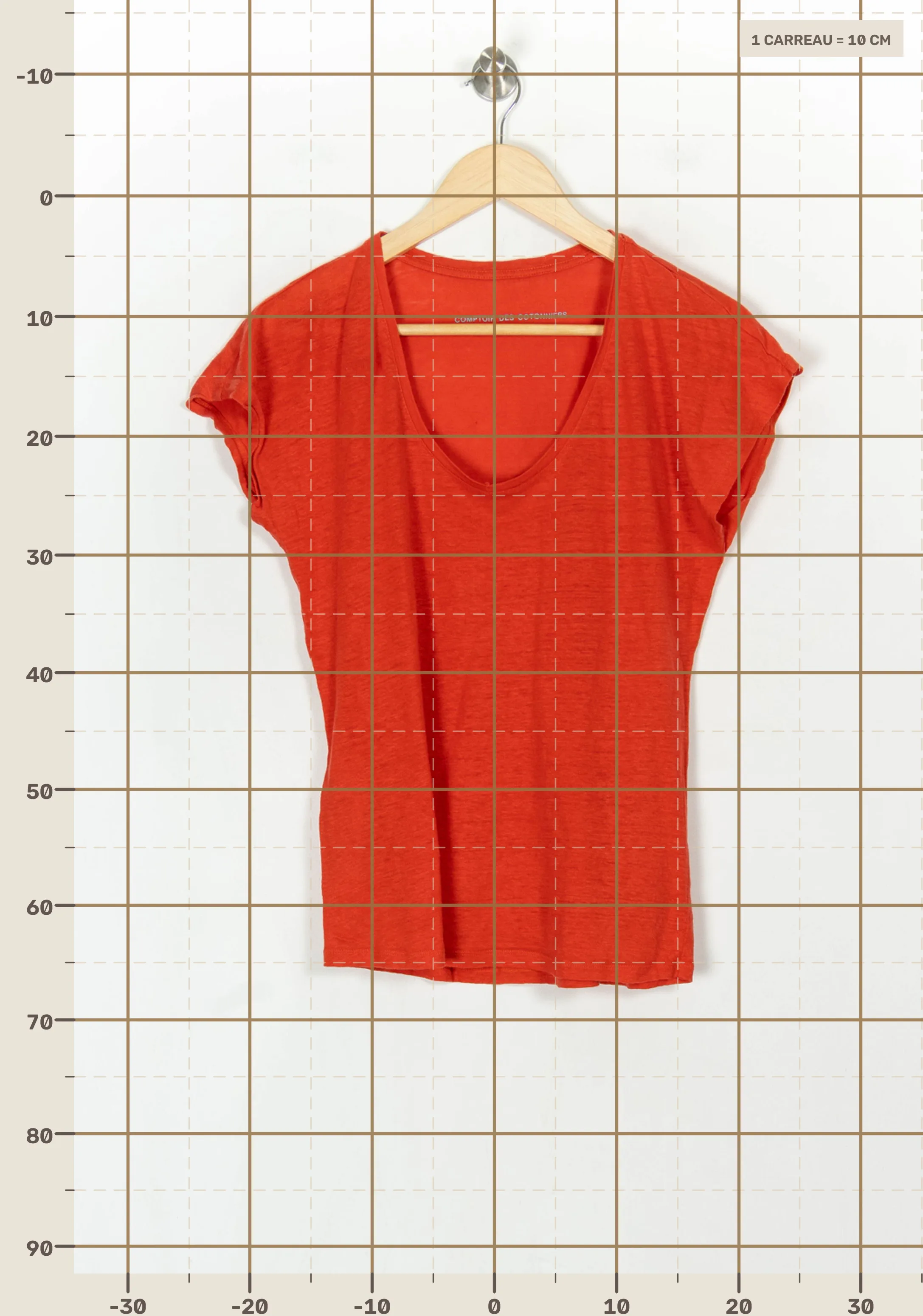 T-shirt COMPTOIR DES COTONNIERS - Seconde main Orange