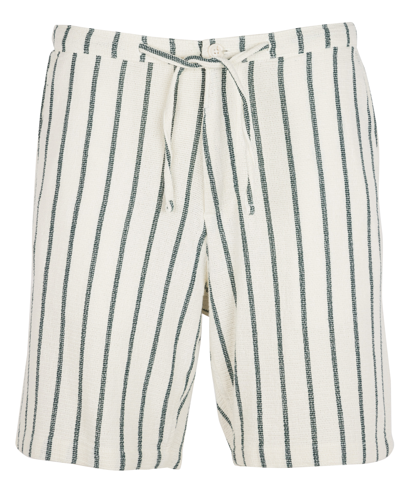 Straight-leg organic cotton striped shorts SELECTED Stripes