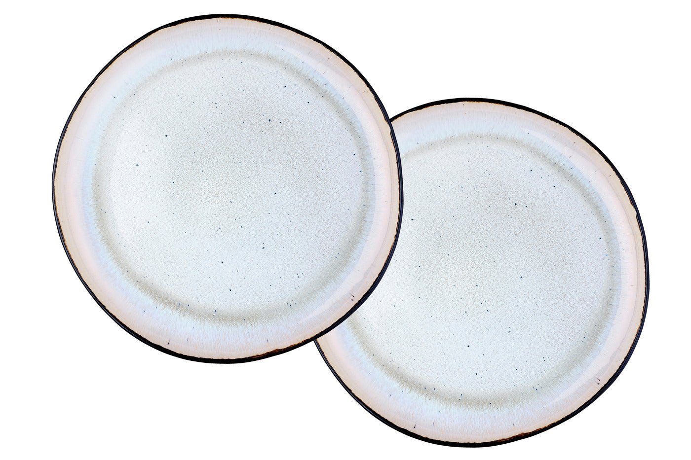 Iris serving tray ø32cm - 2 pieces - ivory white BJORN White