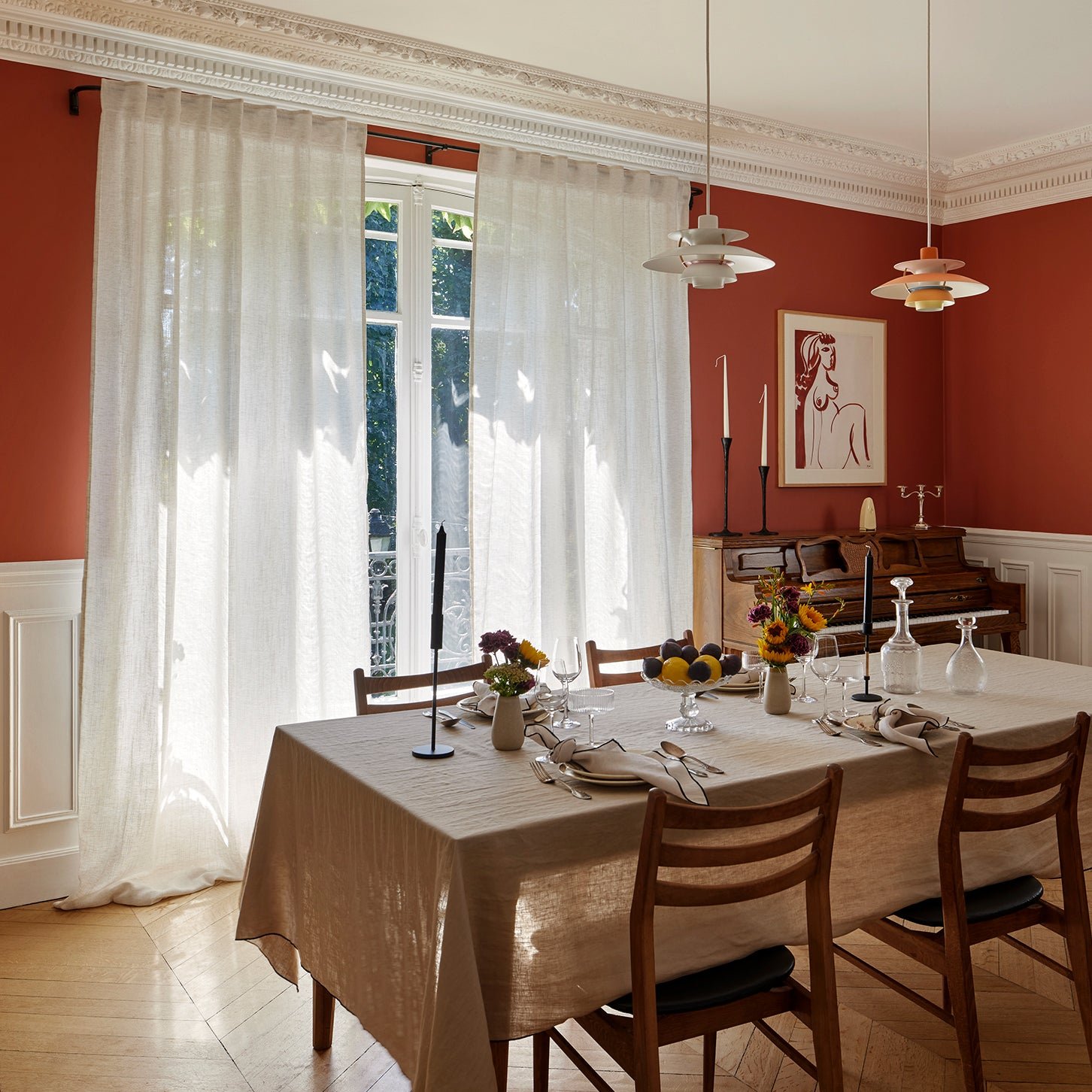 Net curtain with loops MADURA