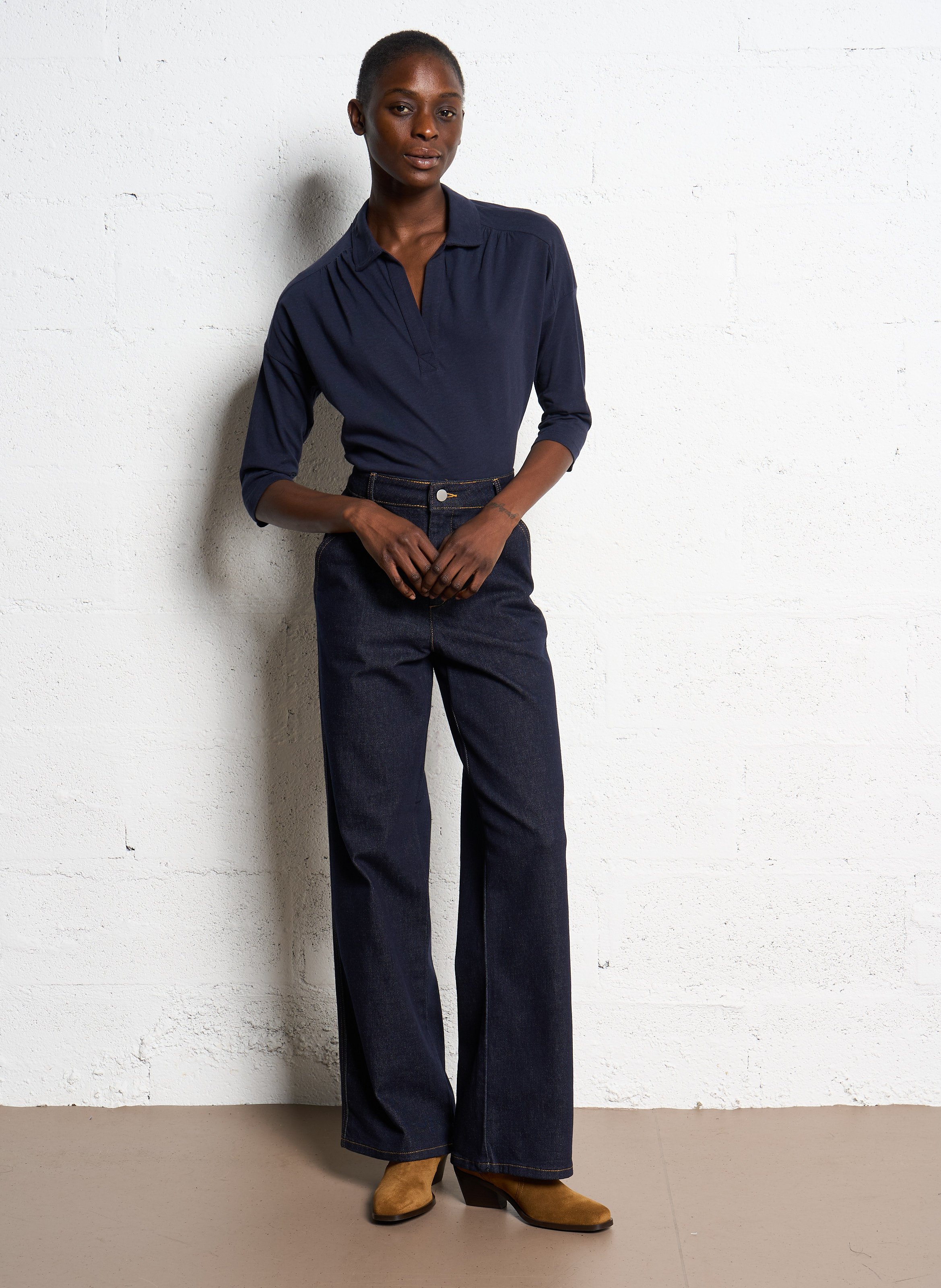 Raw straight jeans VILA Blue