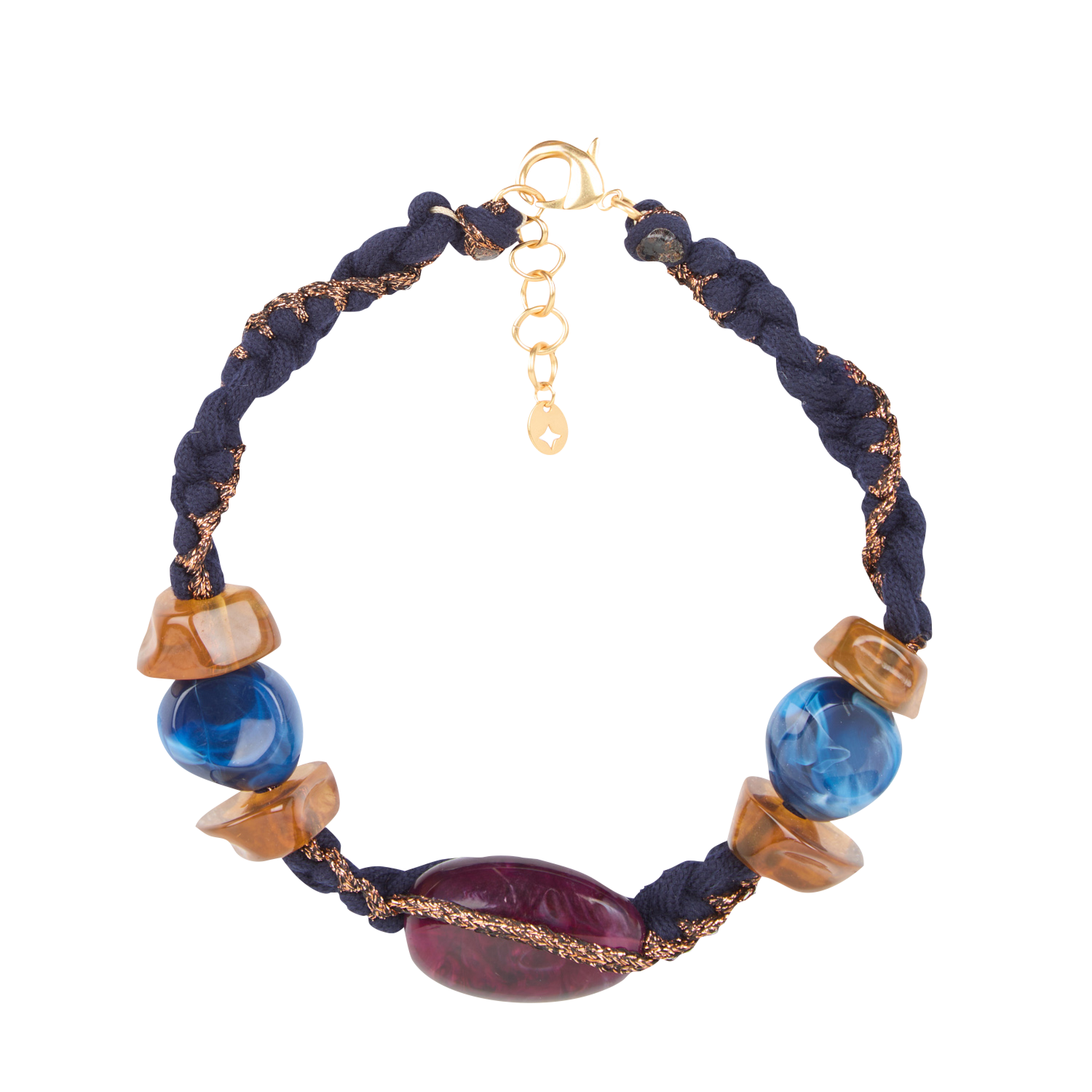 Necklace with knot SESSUN Blue