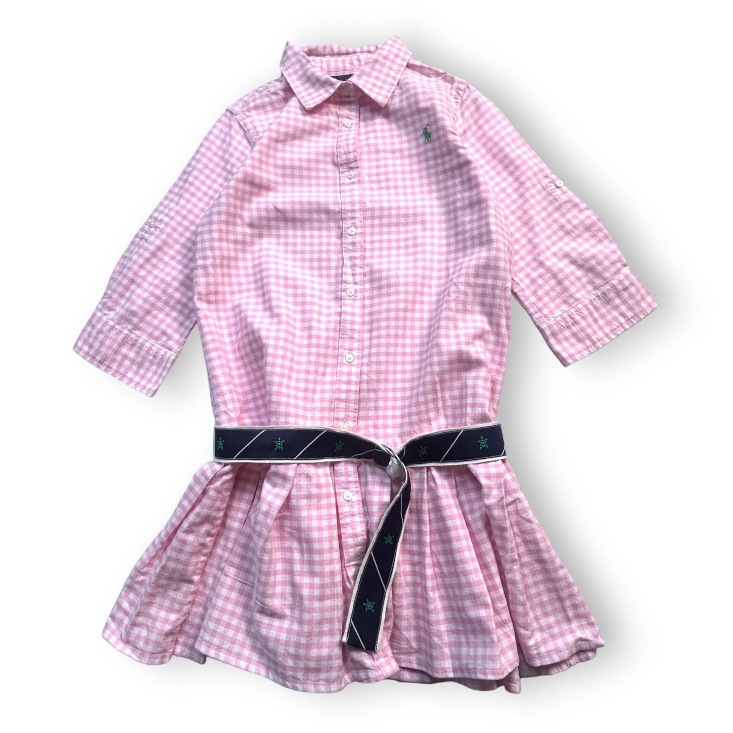 Pink children's dress - 12 years POLO RALPH LAUREN - Seconde Main Pink
