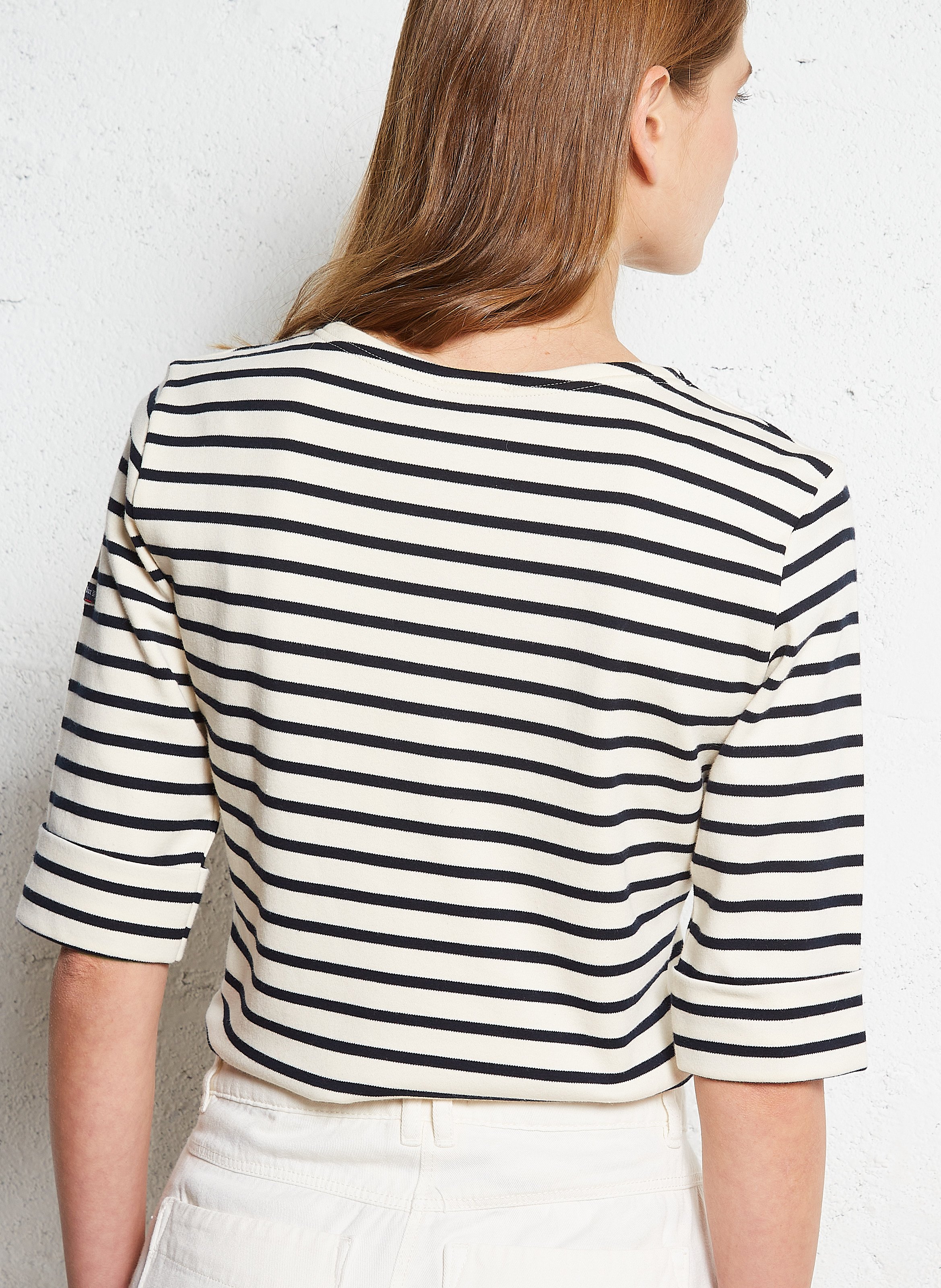 Marinière col bateau en coton épais  ARMOR LUX Multicolore