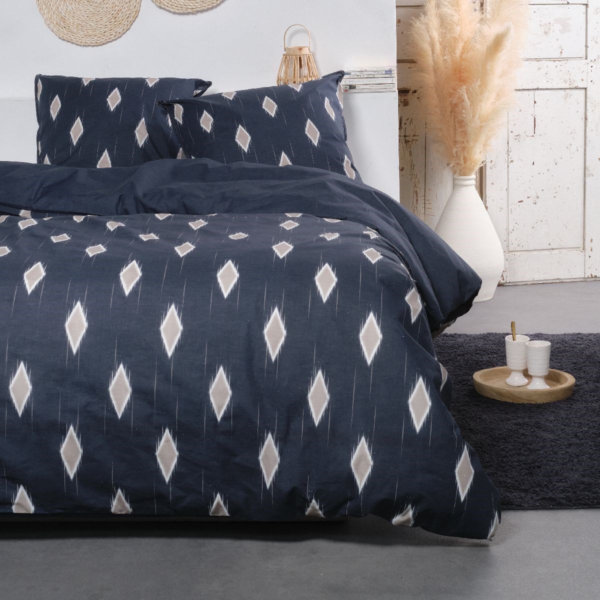Cotton bedding set TODAY LINGE DE MAISON Blue