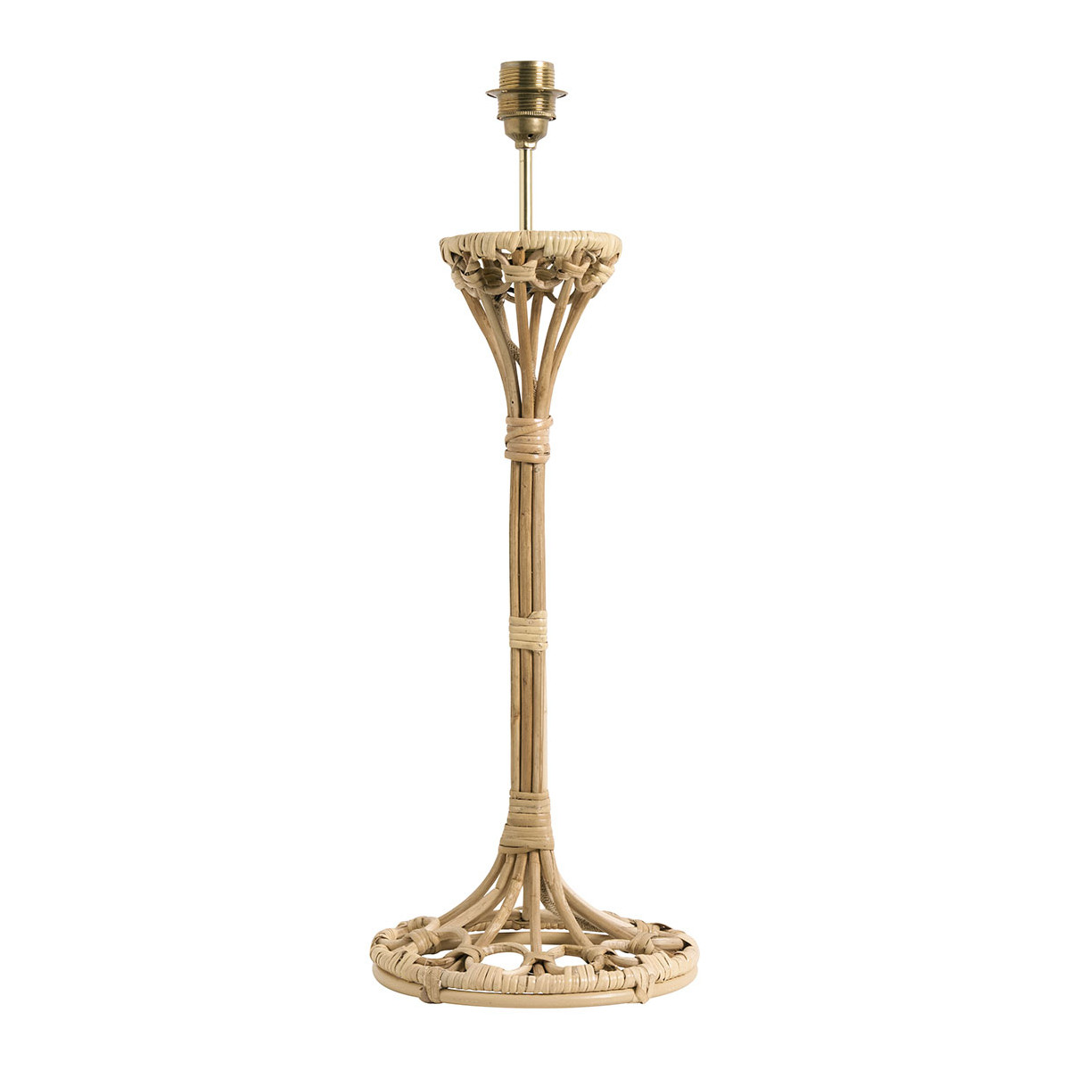 Rattan lamp base BLANC D'IVOIRE Beige