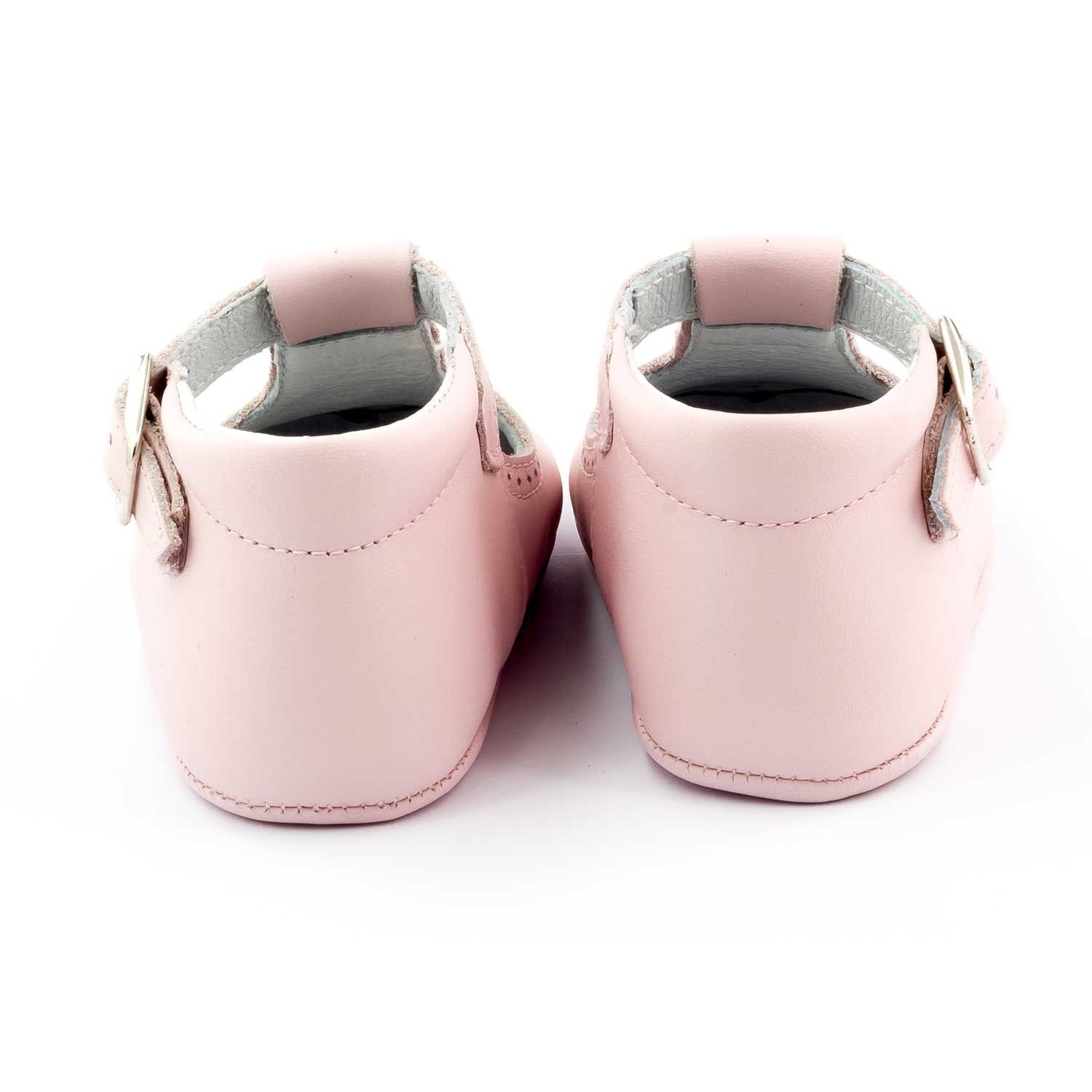 Baby leather slipper Boni & Sidonie Pink