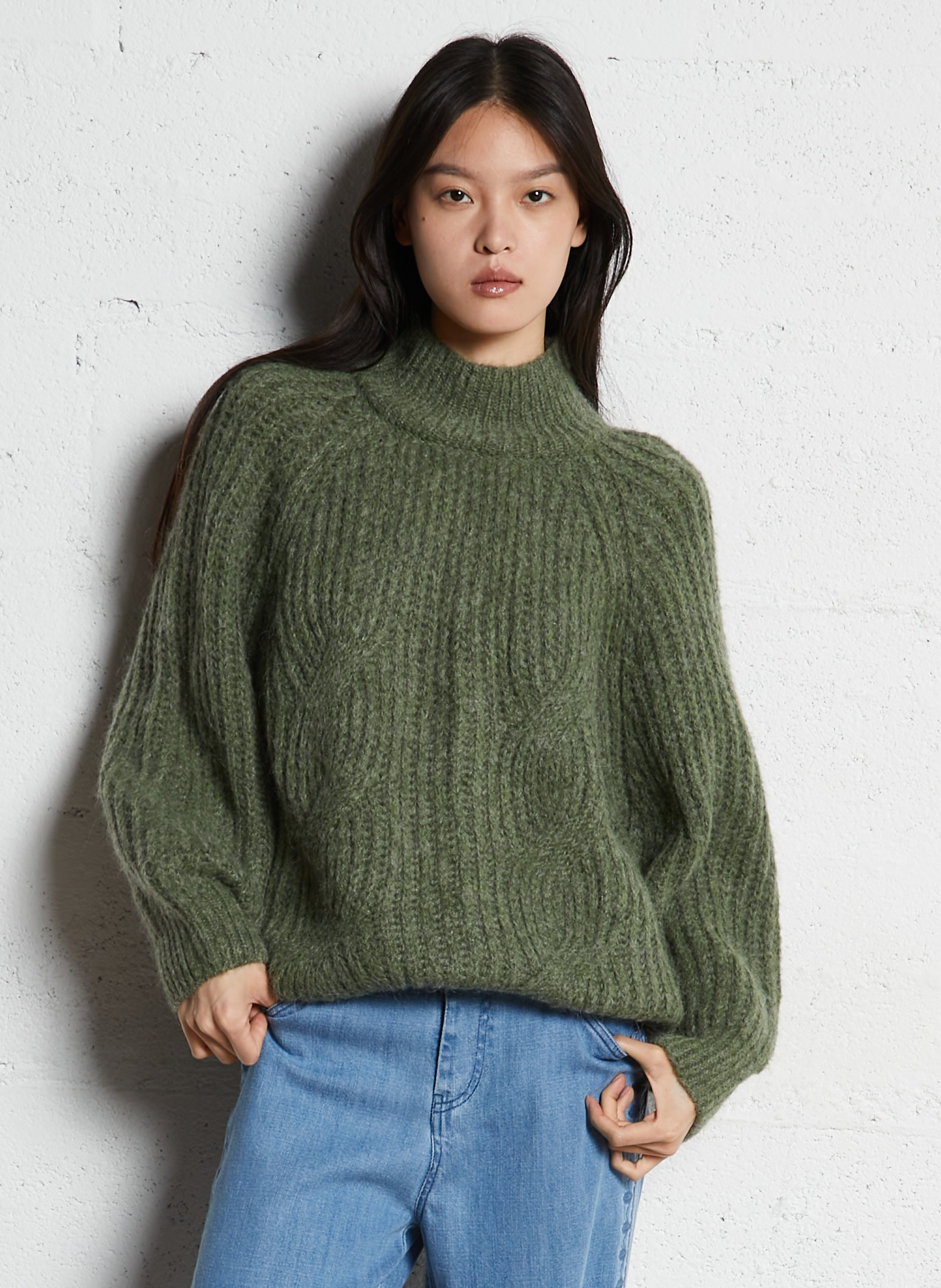Elena high-neck sweater LOUISE MISHA Khaki