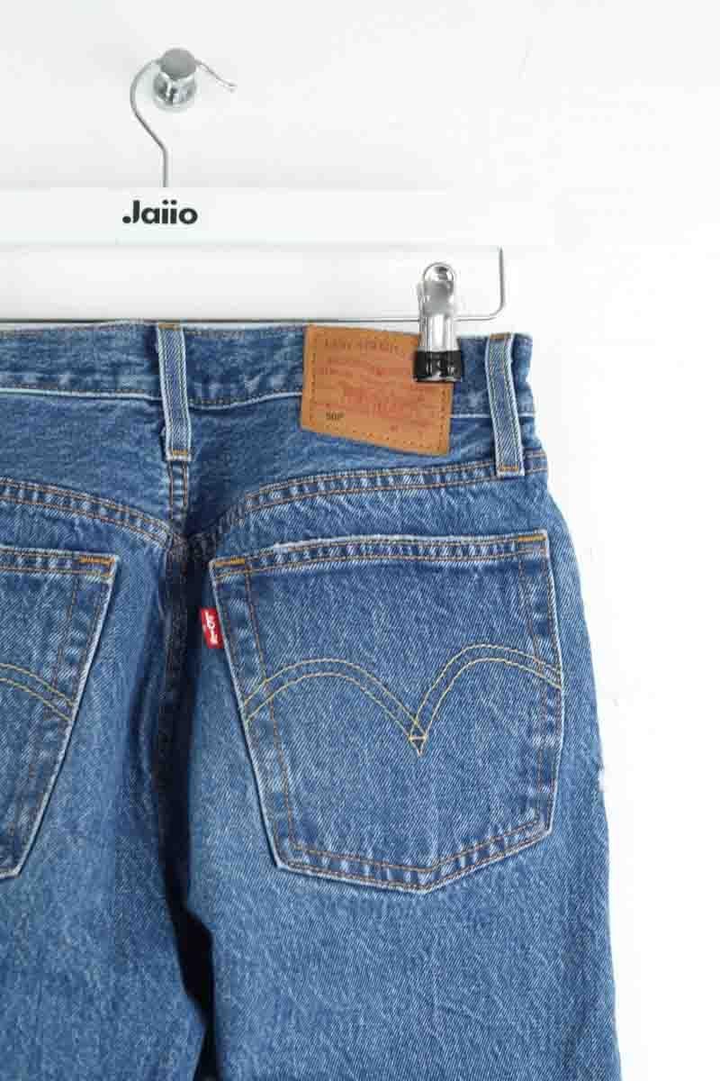 Cotton straight jeans LEVI'S - Seconde main Blue