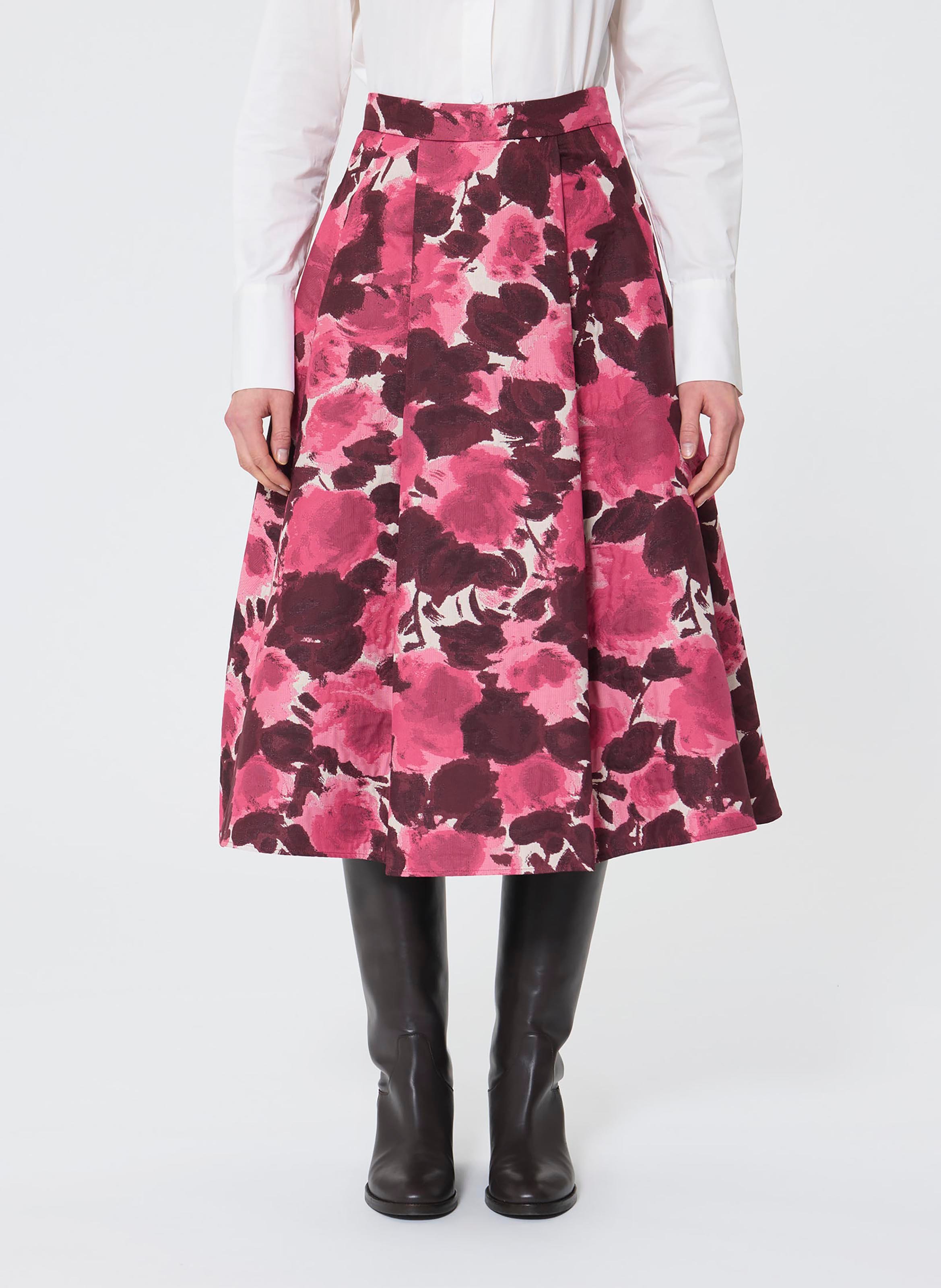 Anel printed midi skirt TARA JARMON White