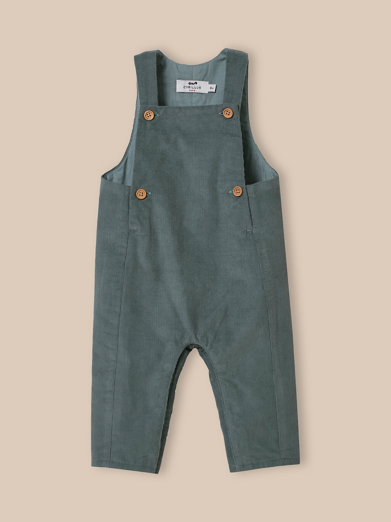 Quilted velvet overalls CYRILLUS