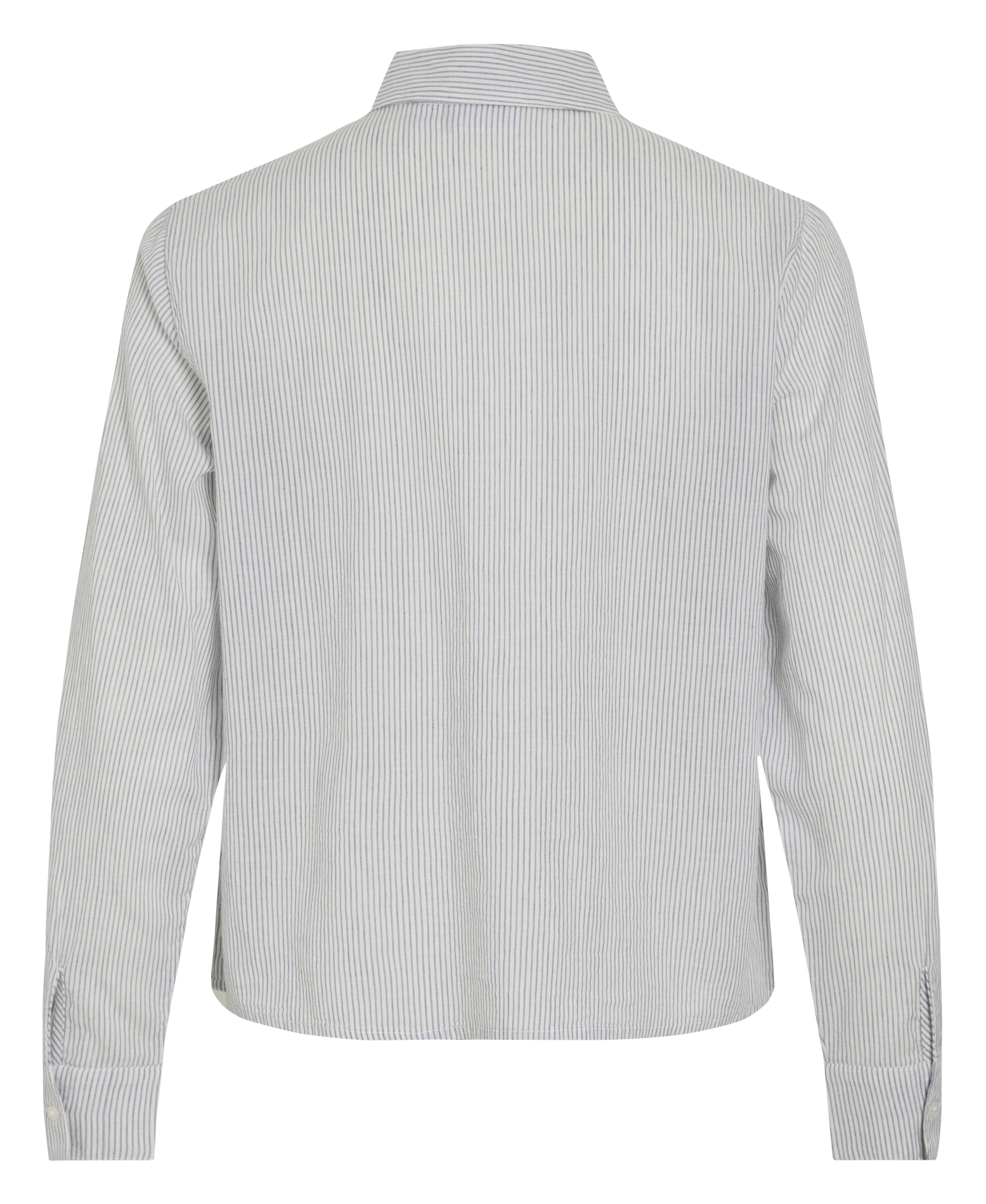 Chemise col classique manches contrastantes en coton VILA Beige