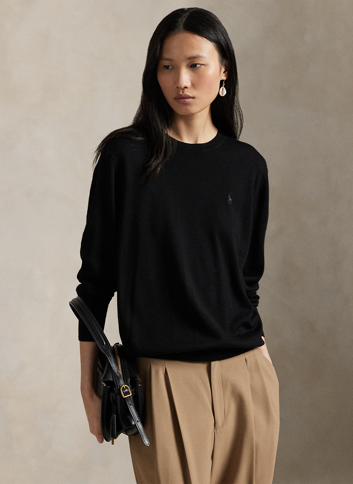 Pull col rond en laine POLO RALPH LAUREN