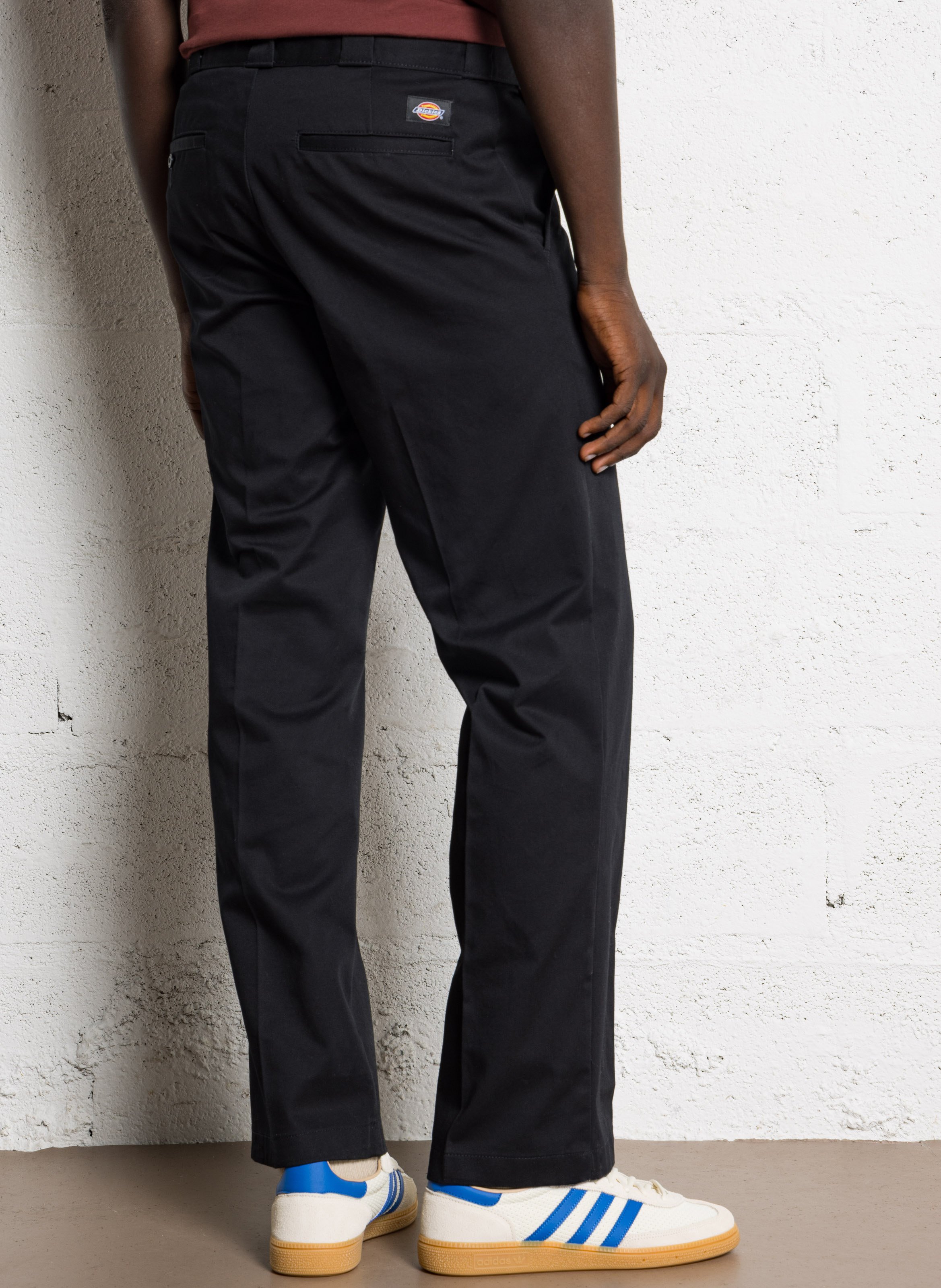 Katoenen straight fit pantalon DICKIES Zwart