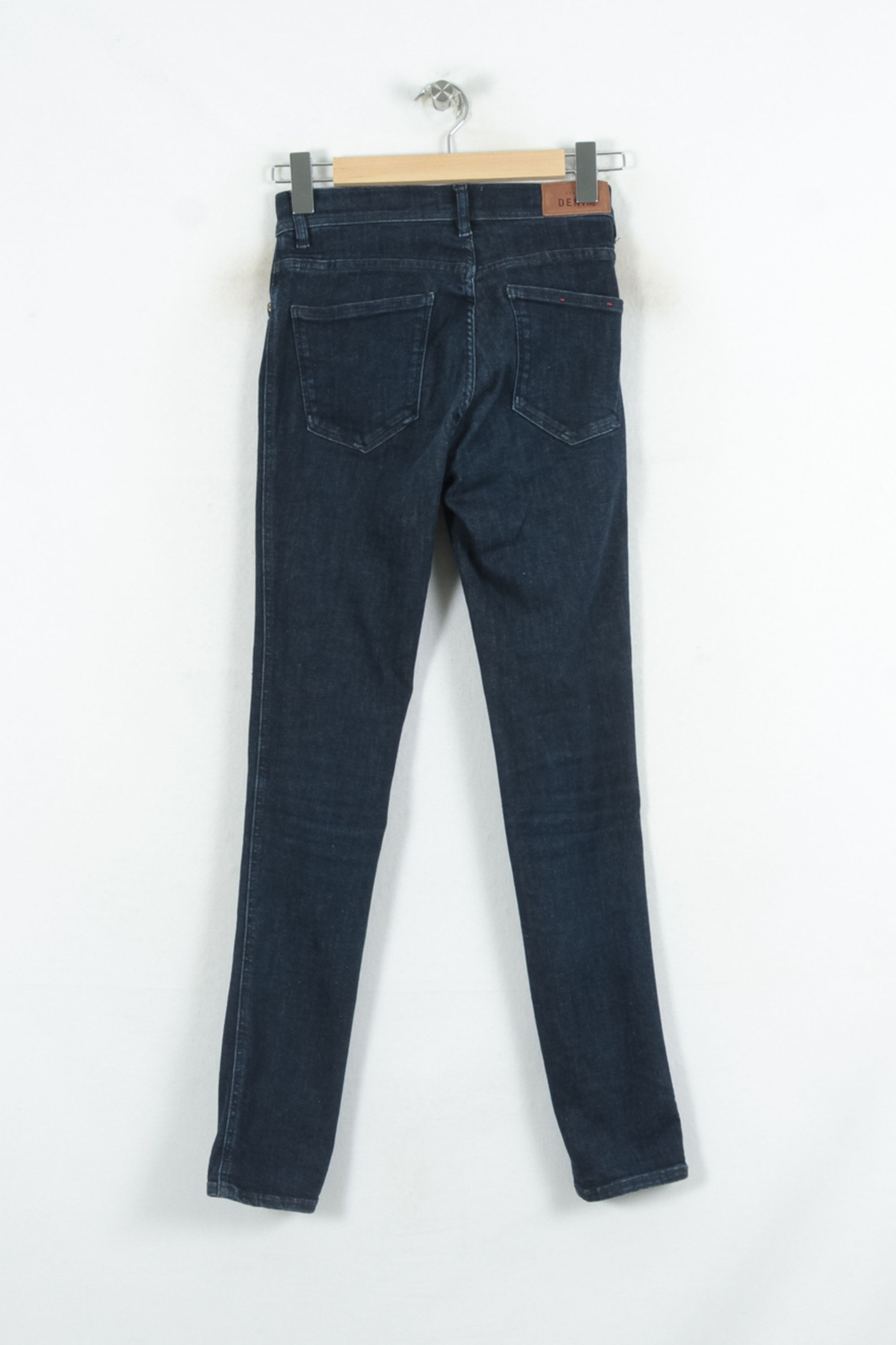 Cropped slim jeans with studs SEZANE - Seconde main Blue