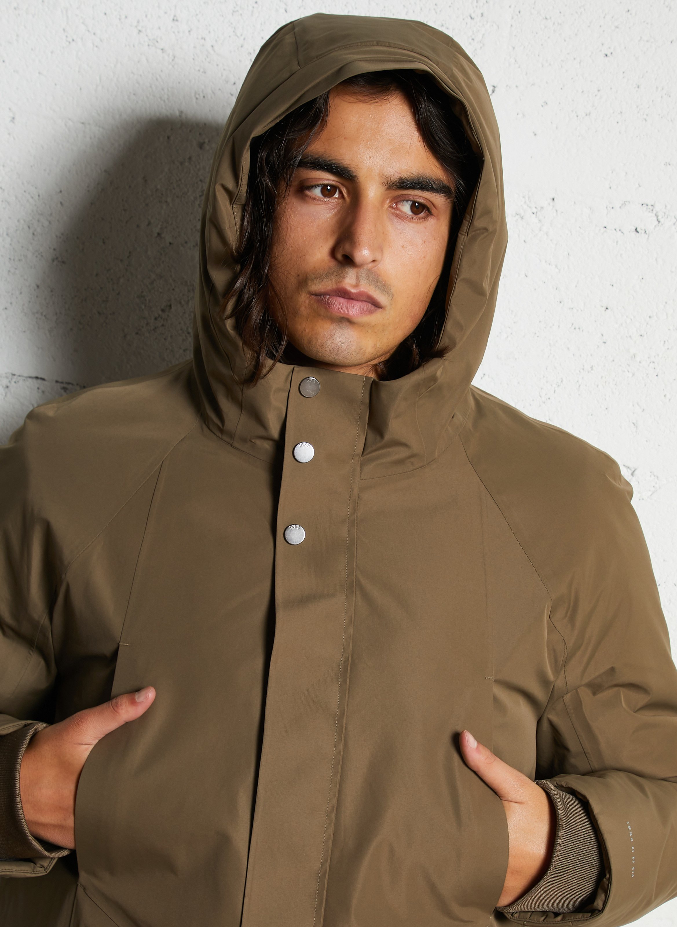Einfarbiger Parka mit Kapuze IKKS Braun
