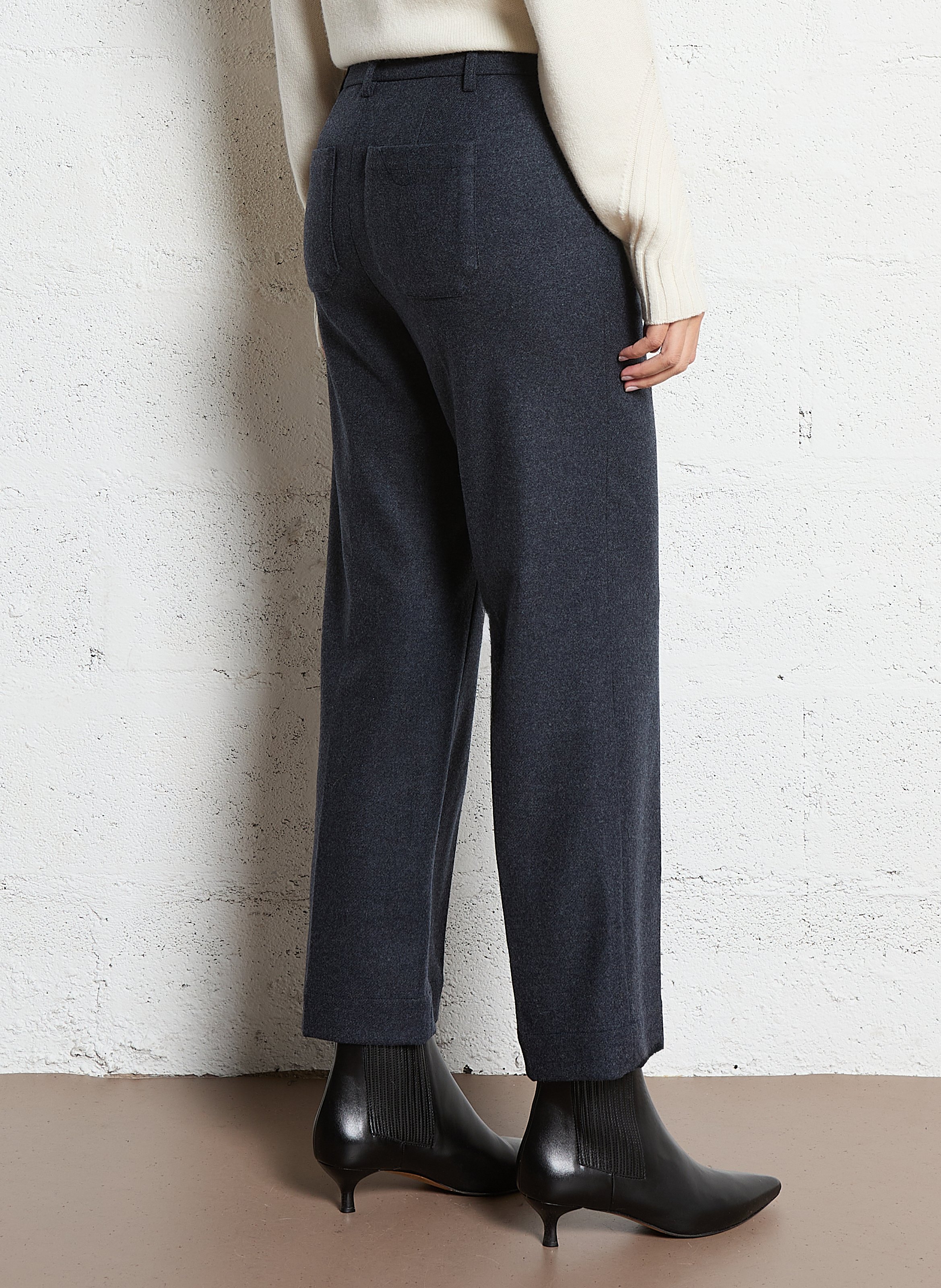 Straight wool trousers MAISON 123 Grey