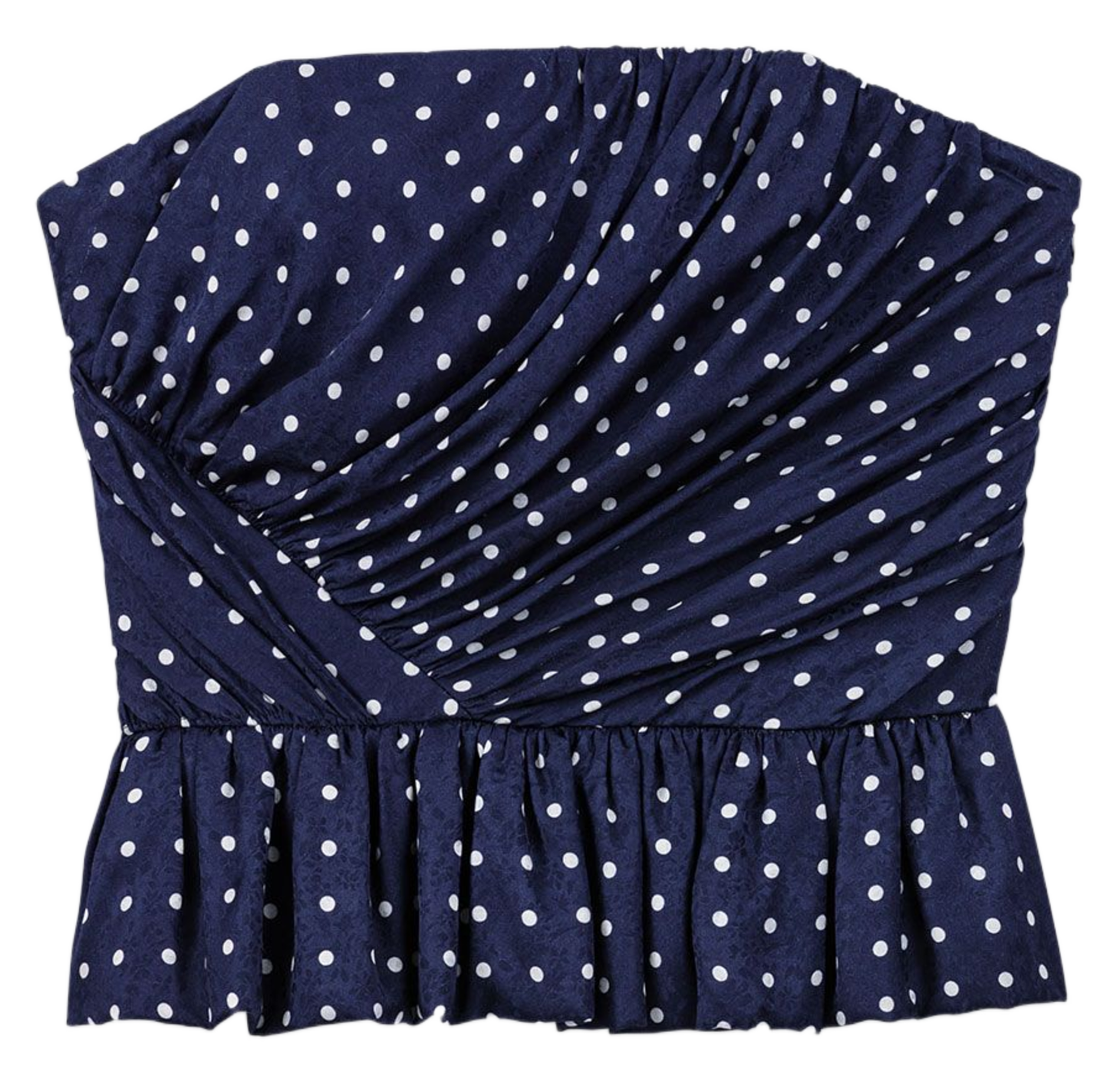 Top bustier met stippen MAJE Blauw