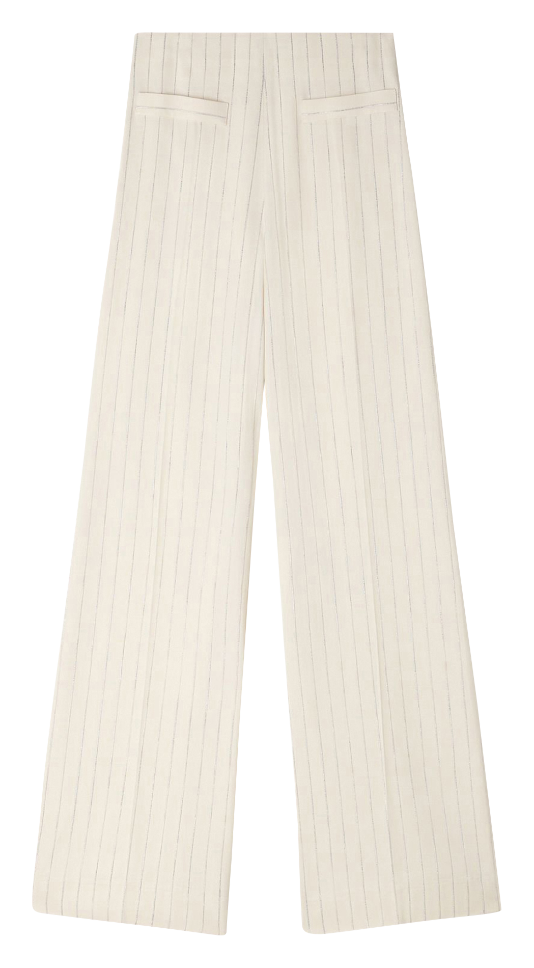 Gestreepte pantalon SANDRO Beige