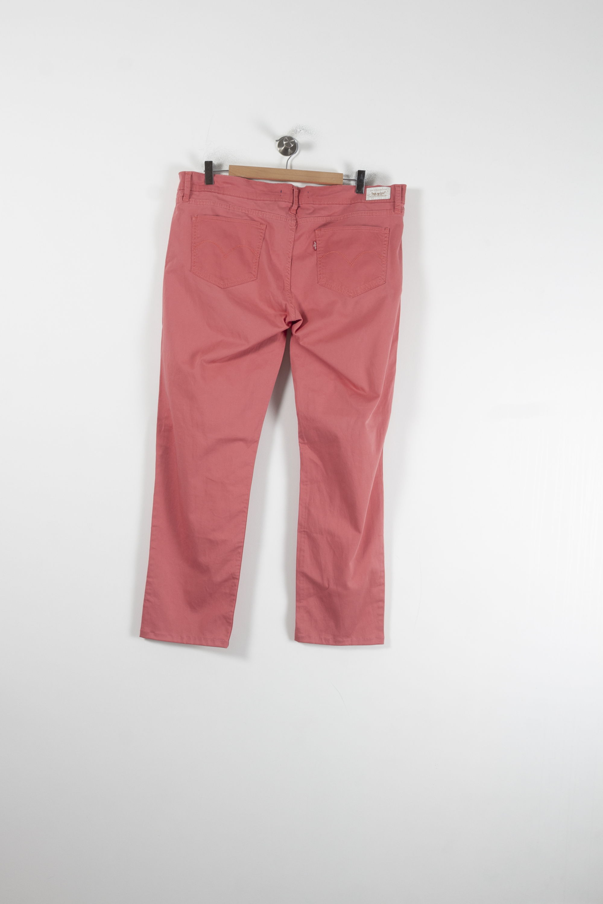 Cropped slim jeans with studs LEVI'S - Seconde main Orange