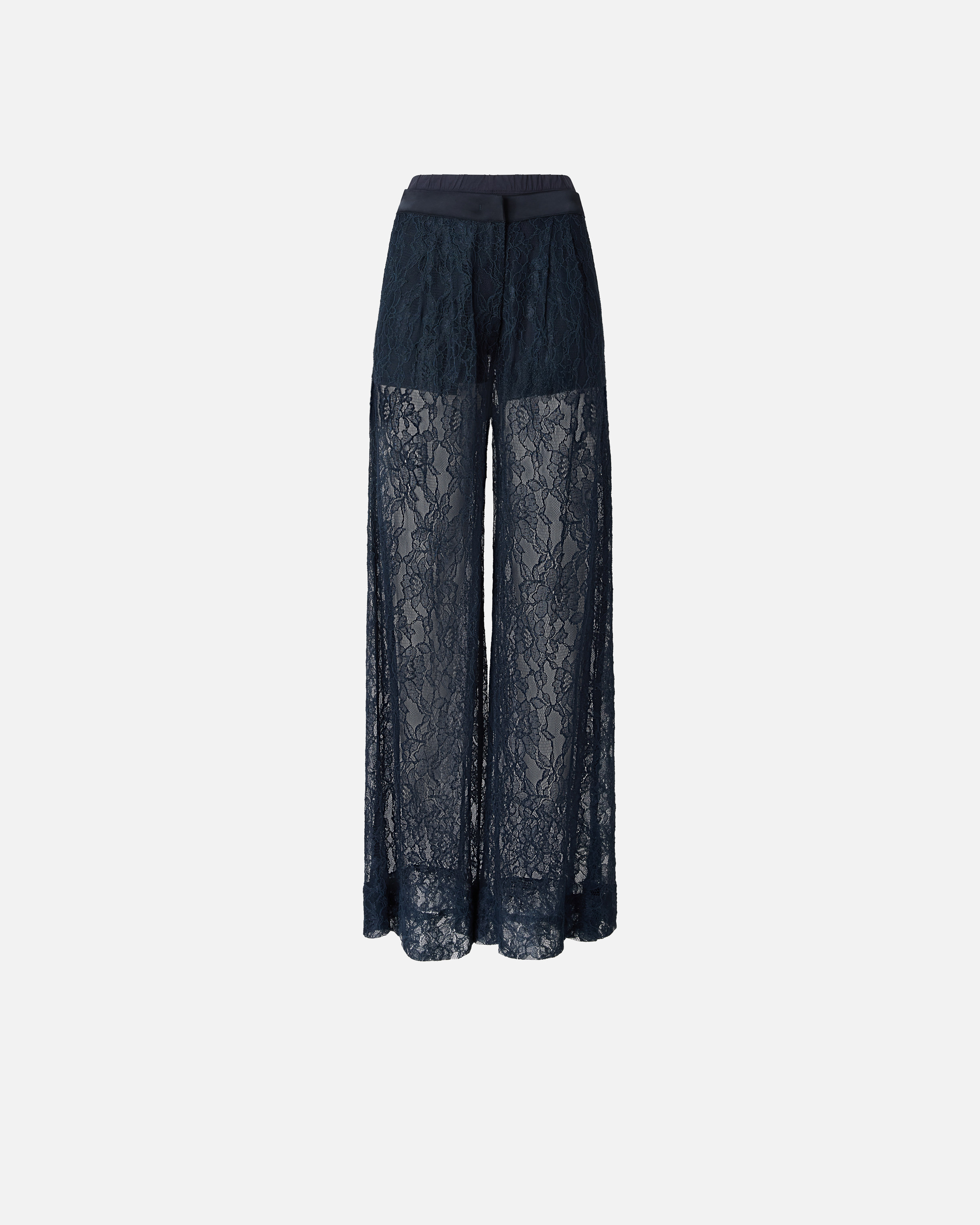 Wide-leg lace pants PINKO Blue